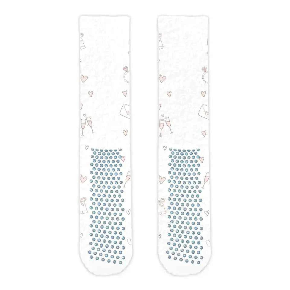 Bridal Party Personalised Face Cosy Socks