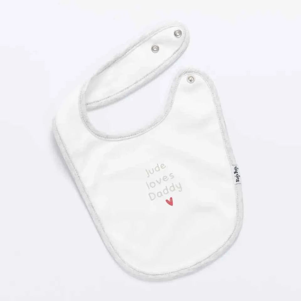 Personalised I Love Daddy Baby Bib