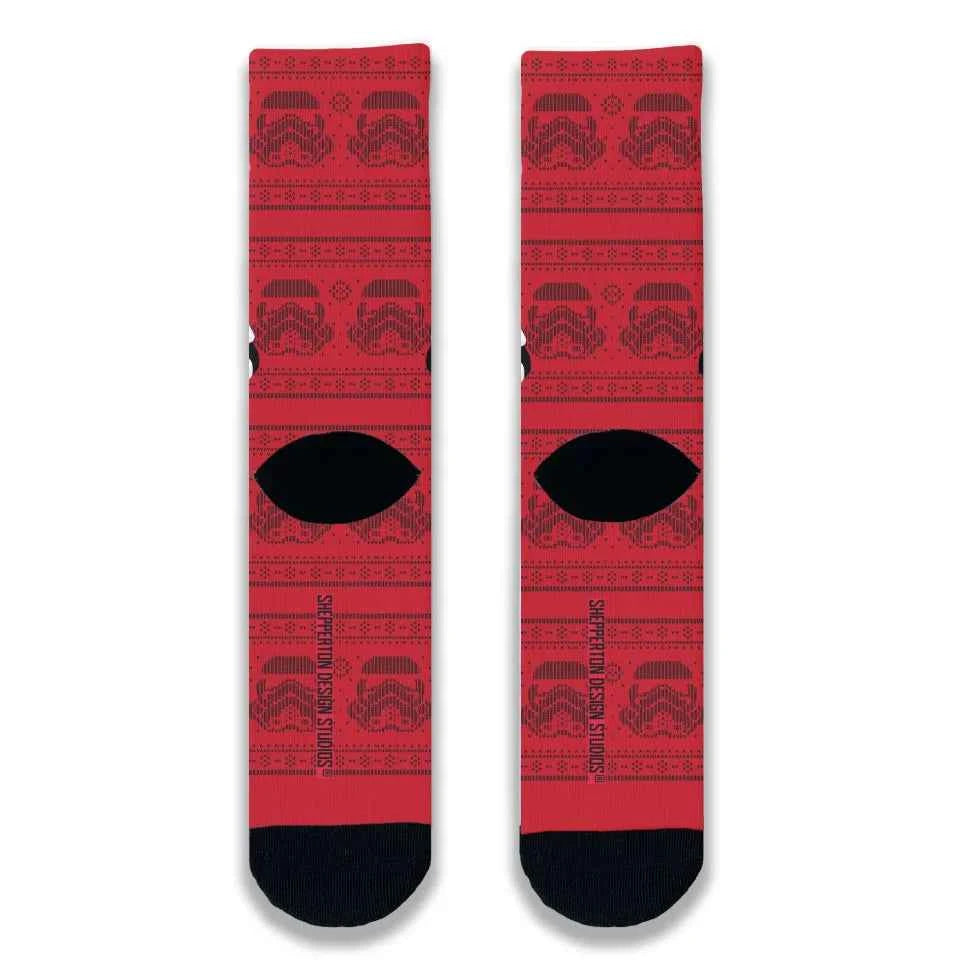Personalised Stormtrooper Face Adult Printed Socks