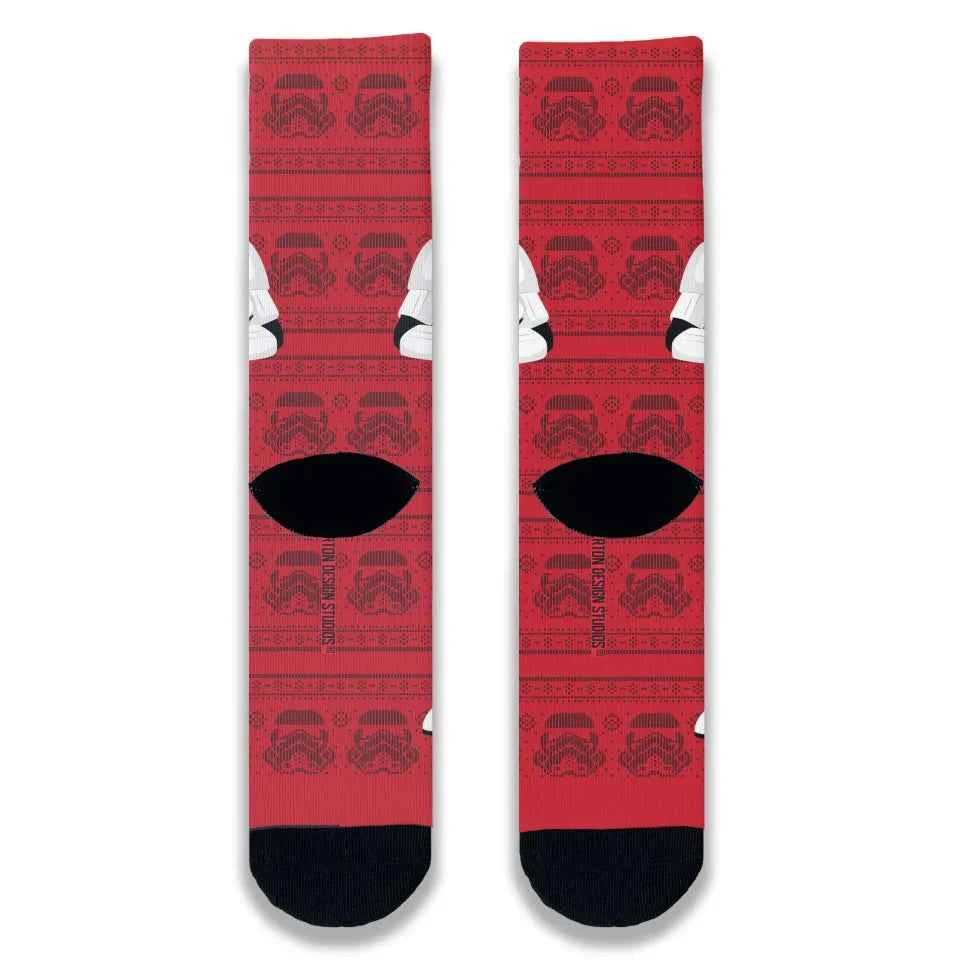 Personalised Stormtrooper Face Adult Printed Socks