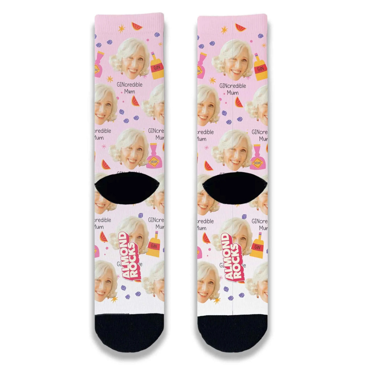 GINcredible Mum Personalised Face Socks
