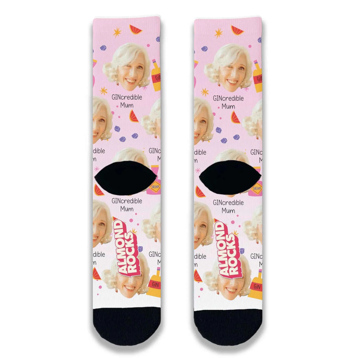 GINcredible Mum Personalised Face Socks