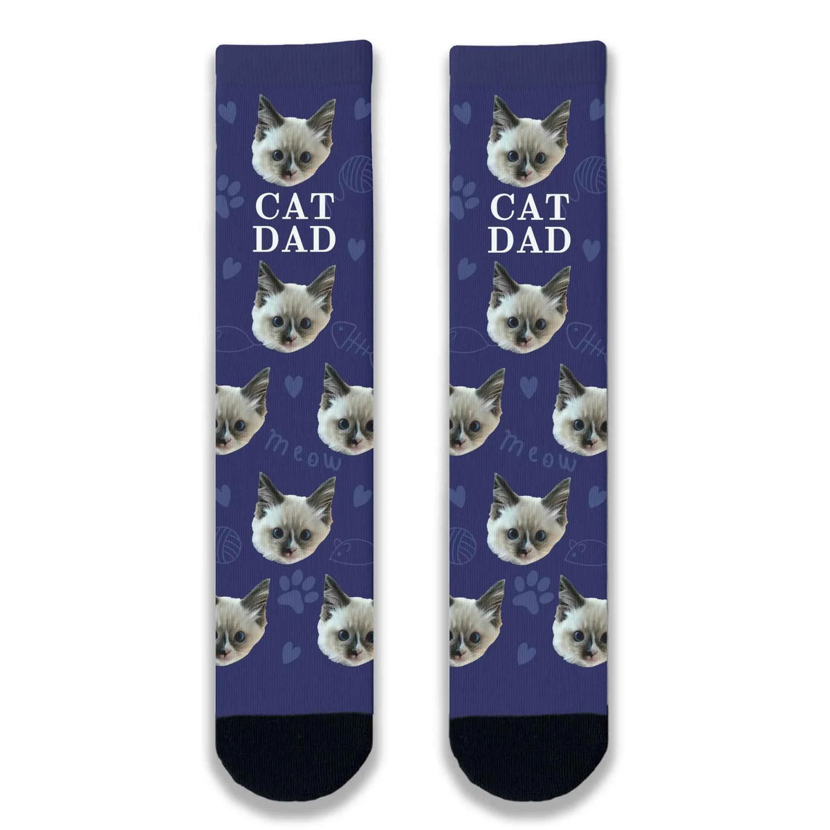 Cat Dad Personalised Socks