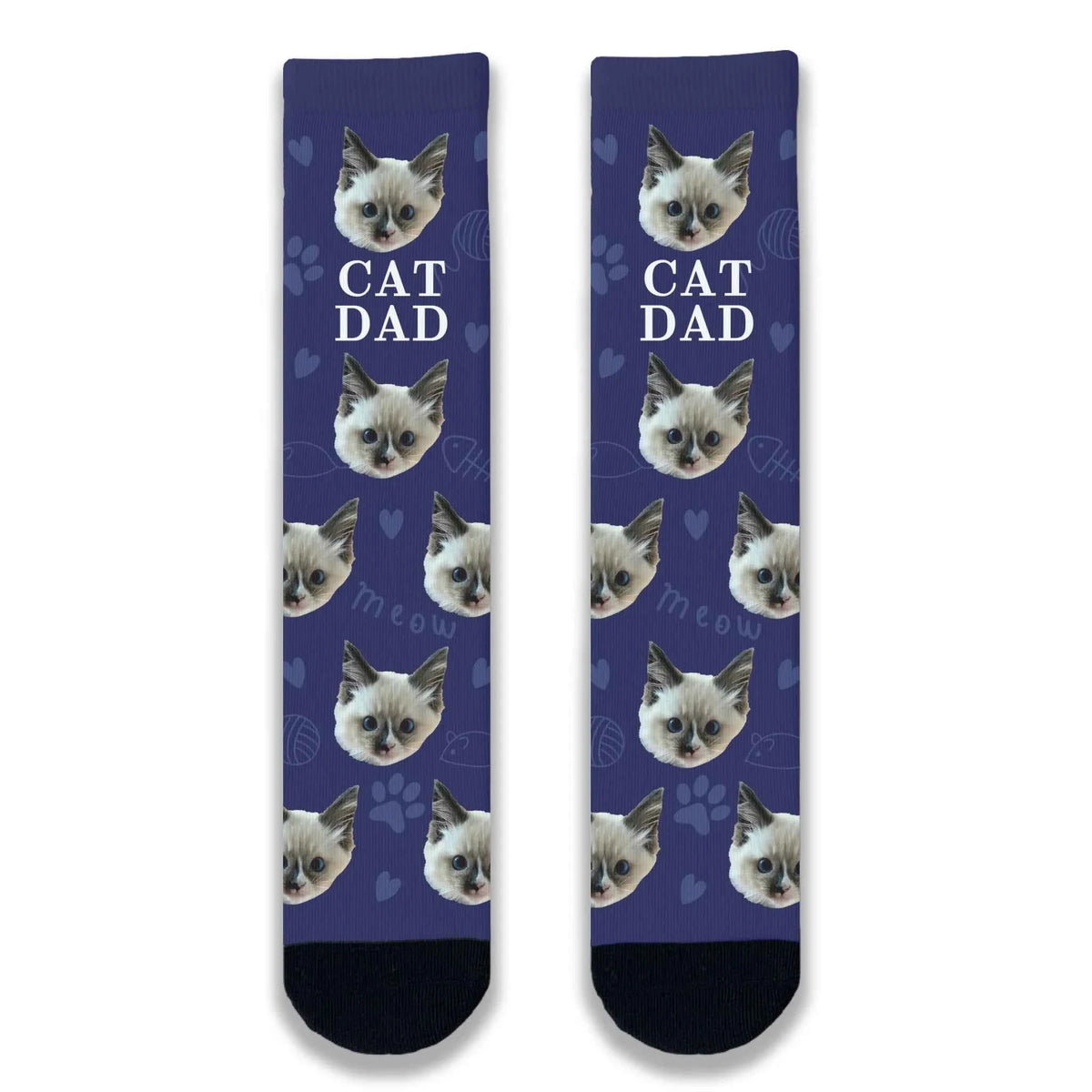 Cat Dad Personalised Socks