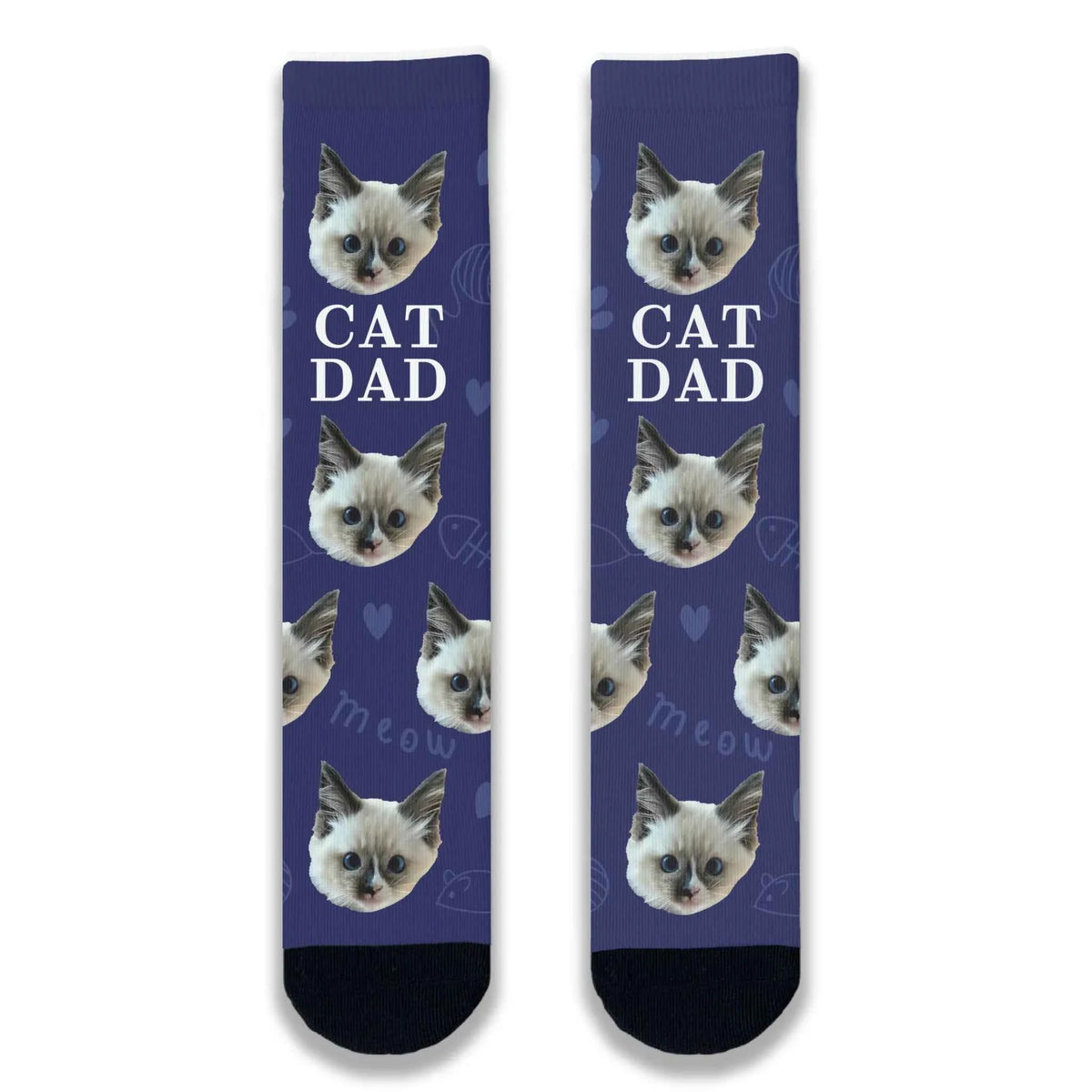 Cat Dad Personalised Socks