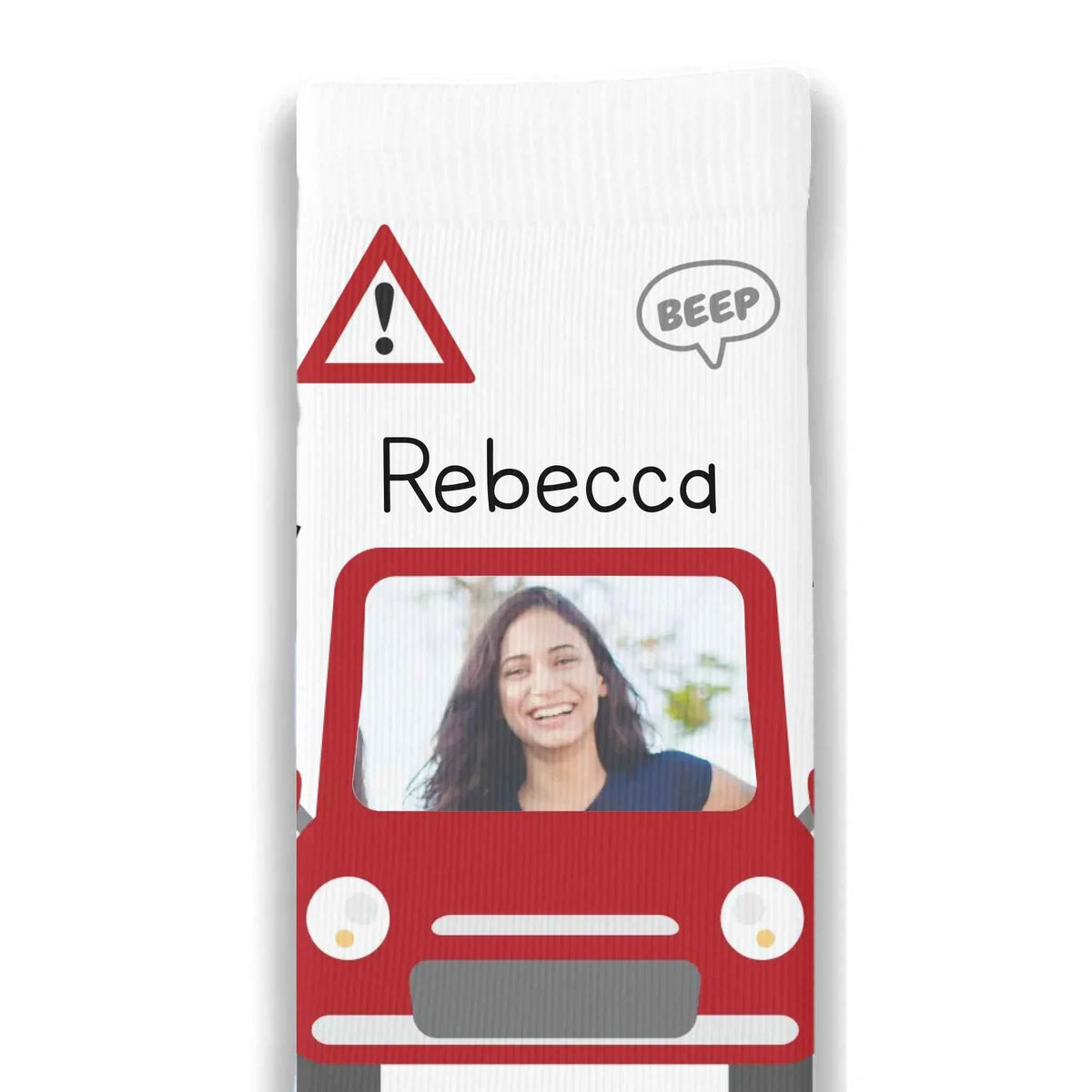 Passed Driving Test Car Personalised Face Socks