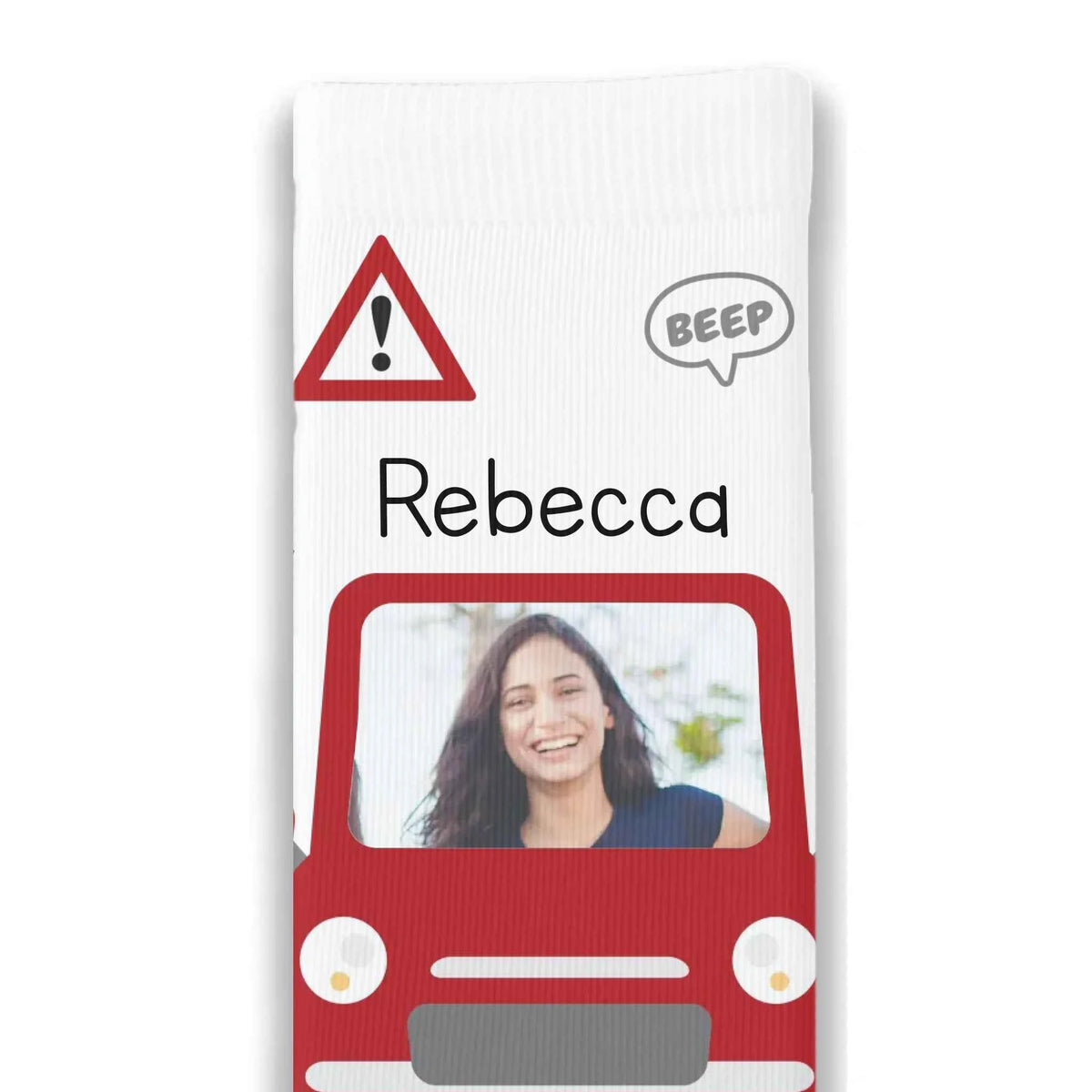Passed Driving Test Car Personalised Face Socks