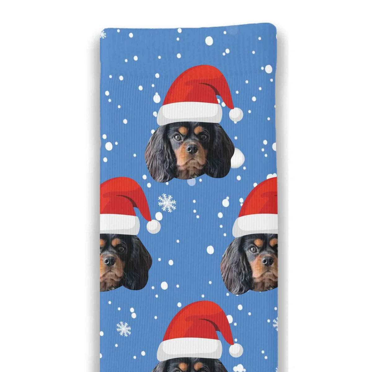 Christmas Santa Dog Personalised Socks