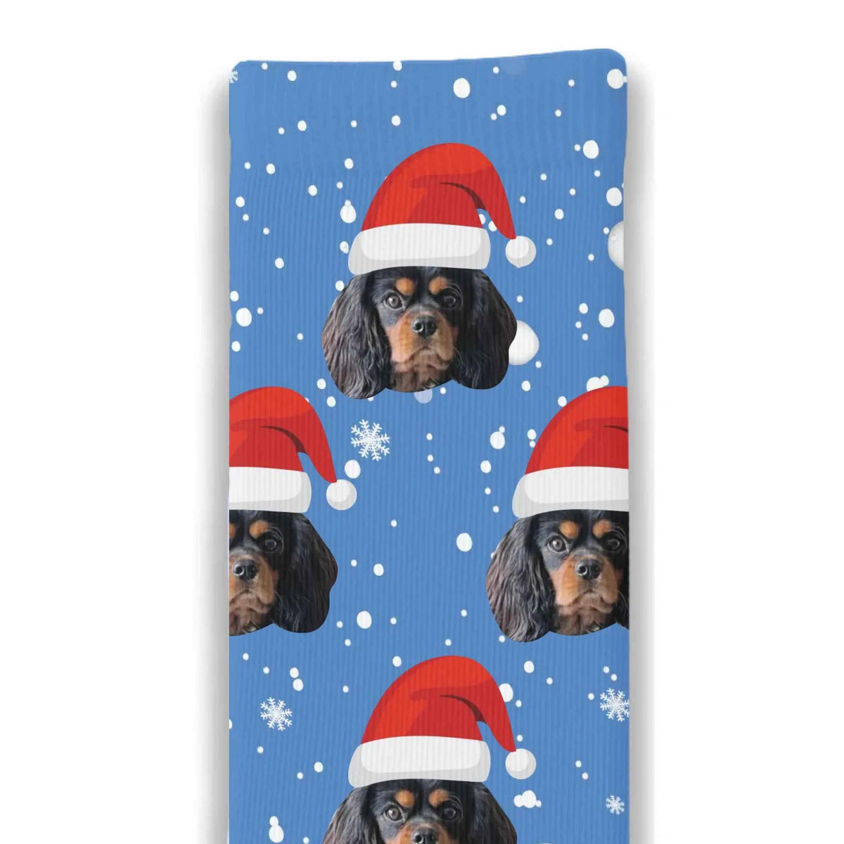 Christmas Santa Dog Personalised Socks