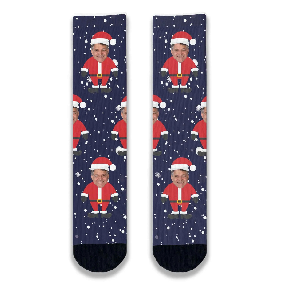 Santa Personalised Face Socks