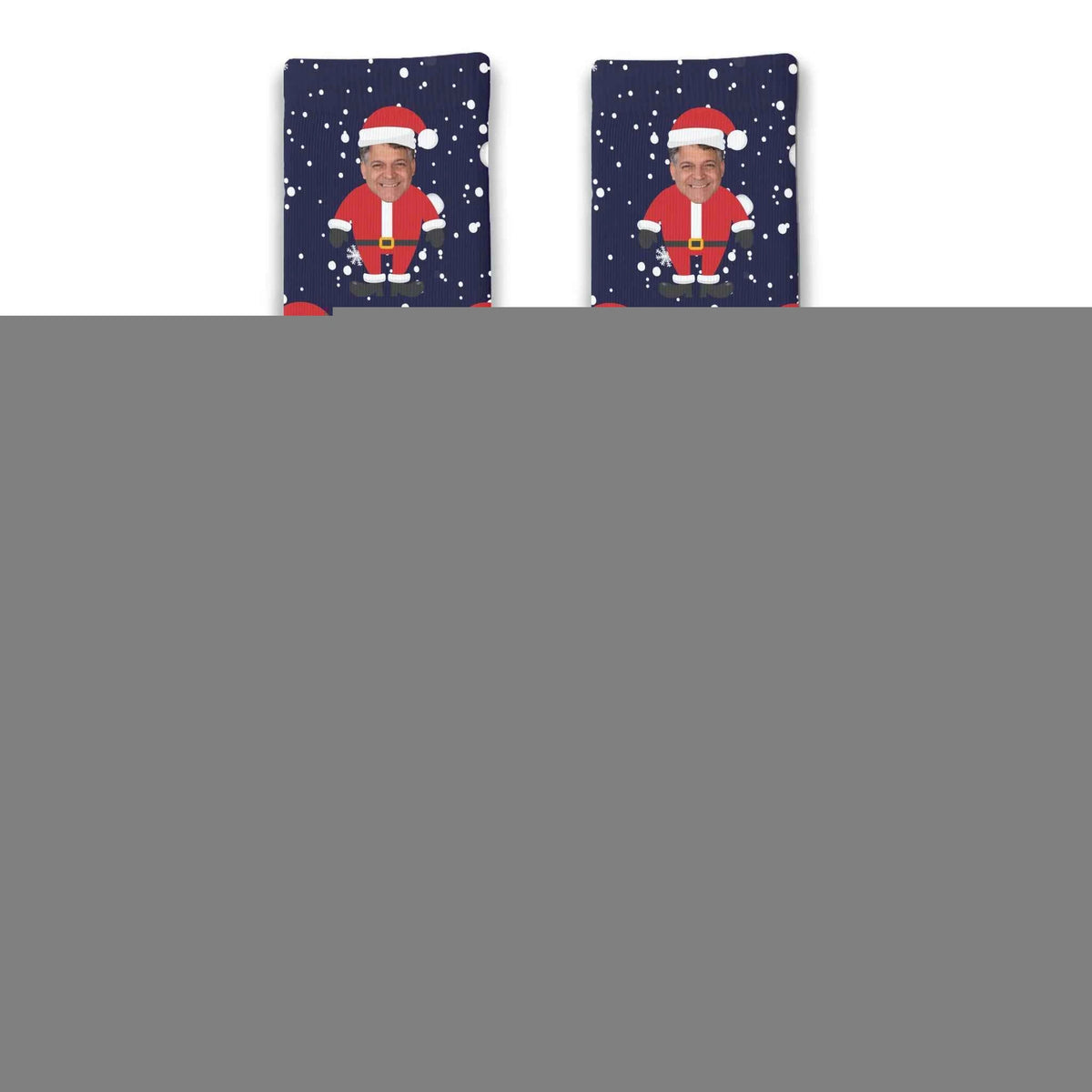 Santa Personalised Face Socks