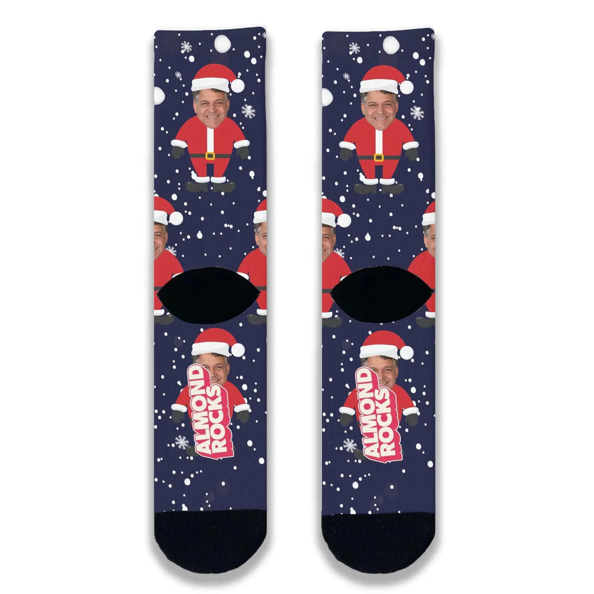 Santa Personalised Face Socks