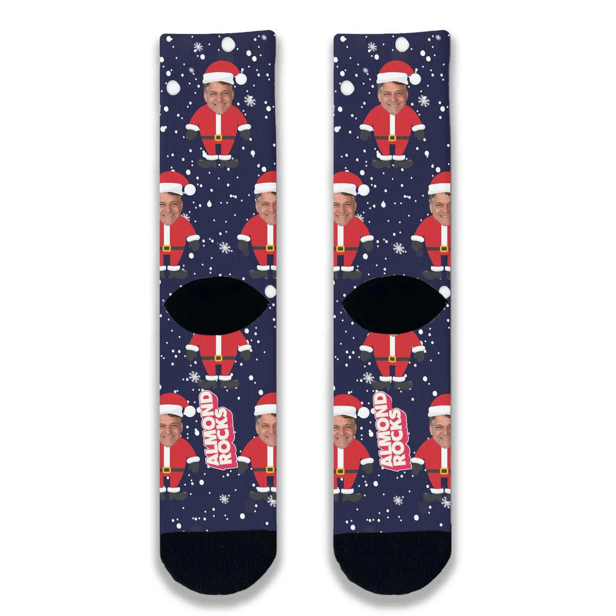 Santa Personalised Face Socks