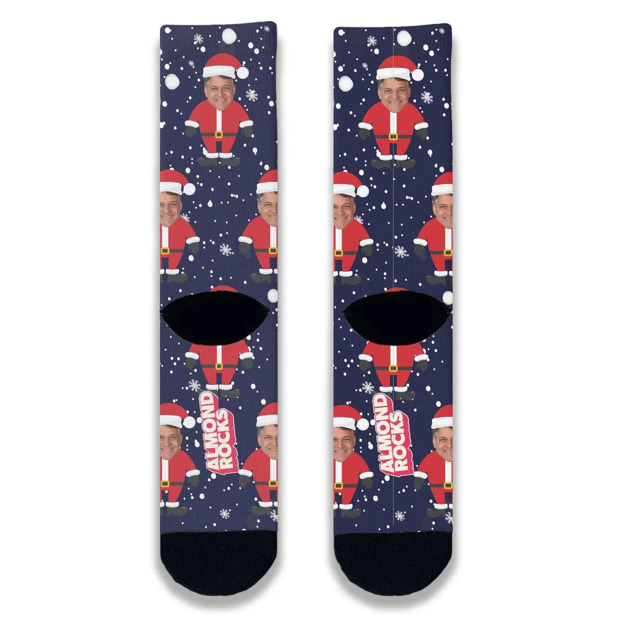 Santa Personalised Face Socks
