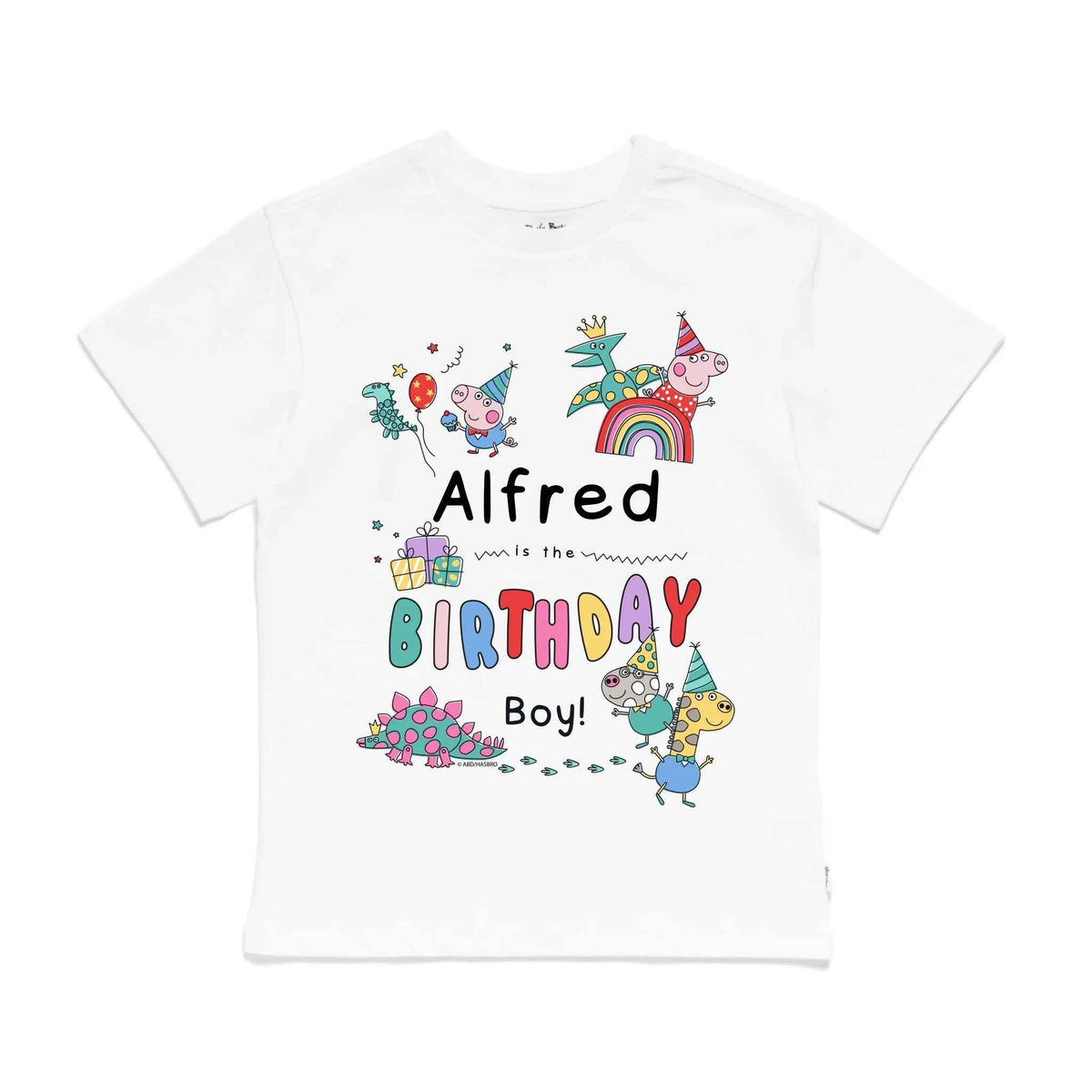 Personalised Peppa Pig Birthday Boy Kids&