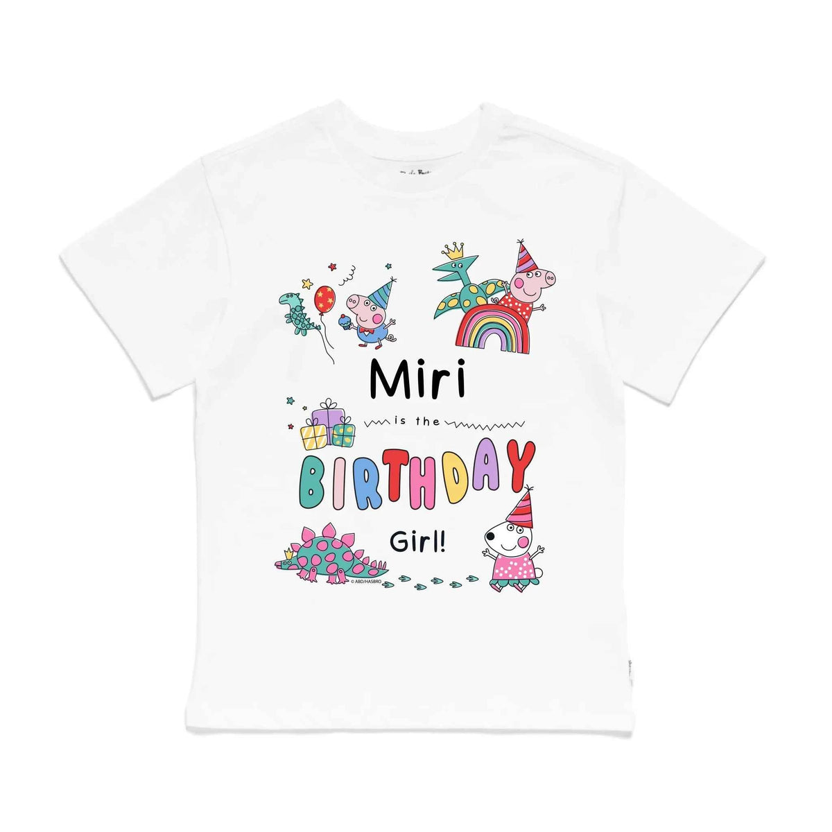 Personalised Peppa Pig Birthday Girl Kids&