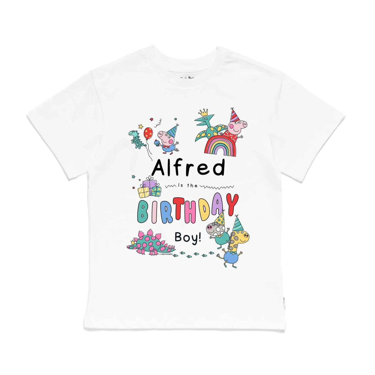 Personalised Peppa Pig Birthday Boy Kids&