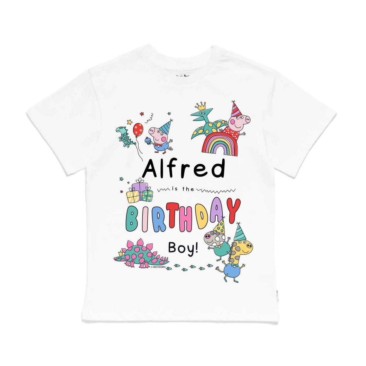 Personalised Peppa Pig Birthday Boy Kids&