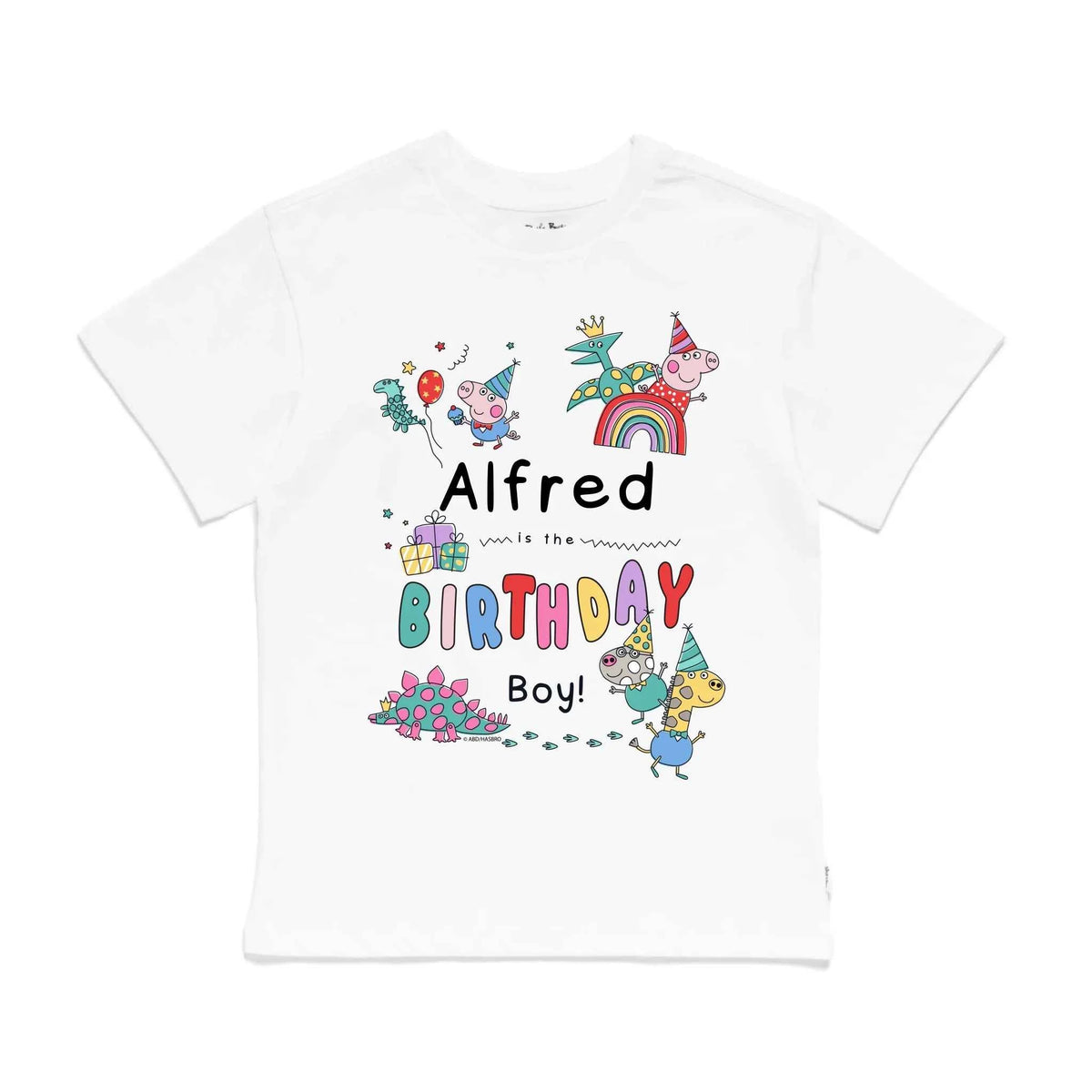 Personalised Peppa Pig Birthday Boy Kids&