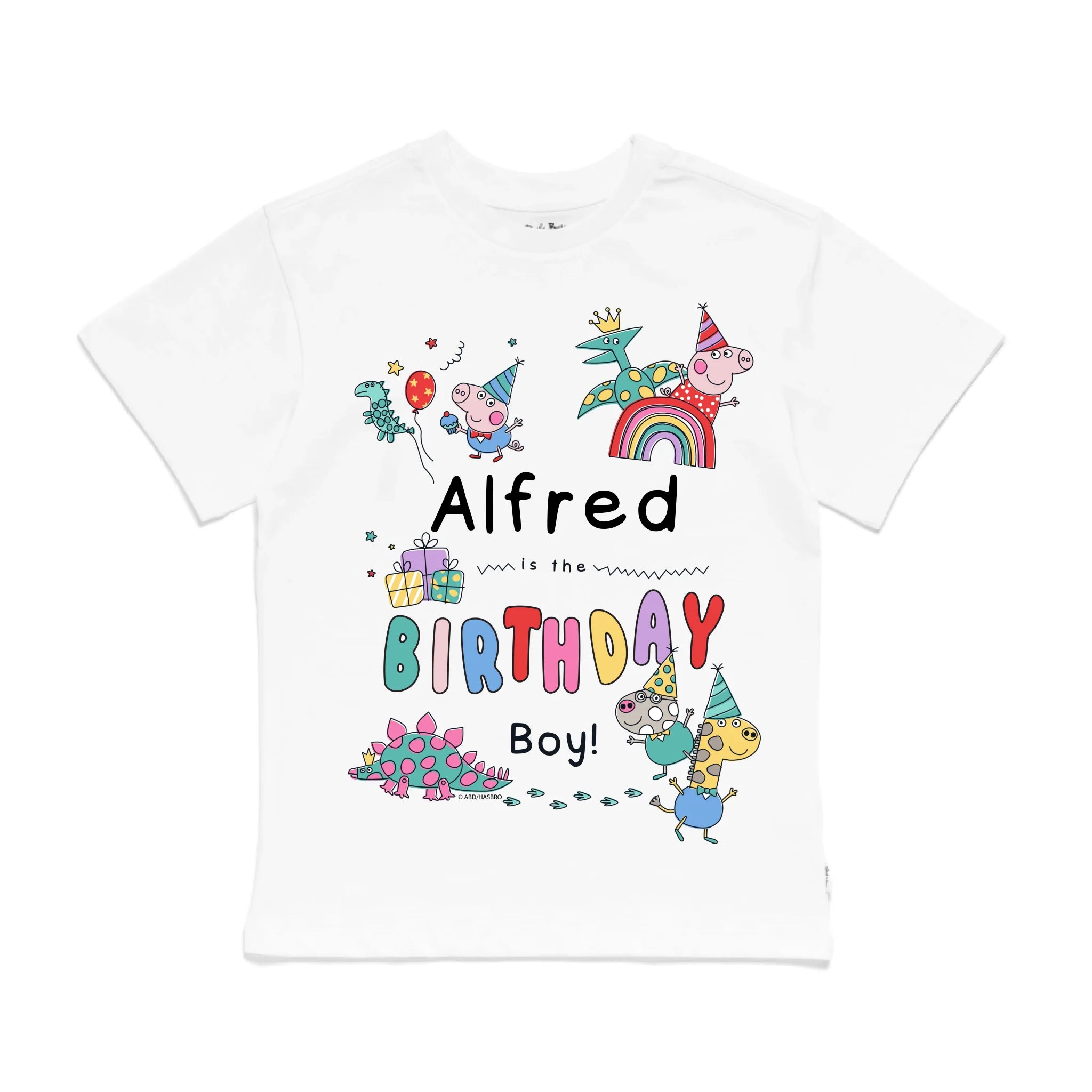 Personalised Peppa Pig Birthday Boy Kids&