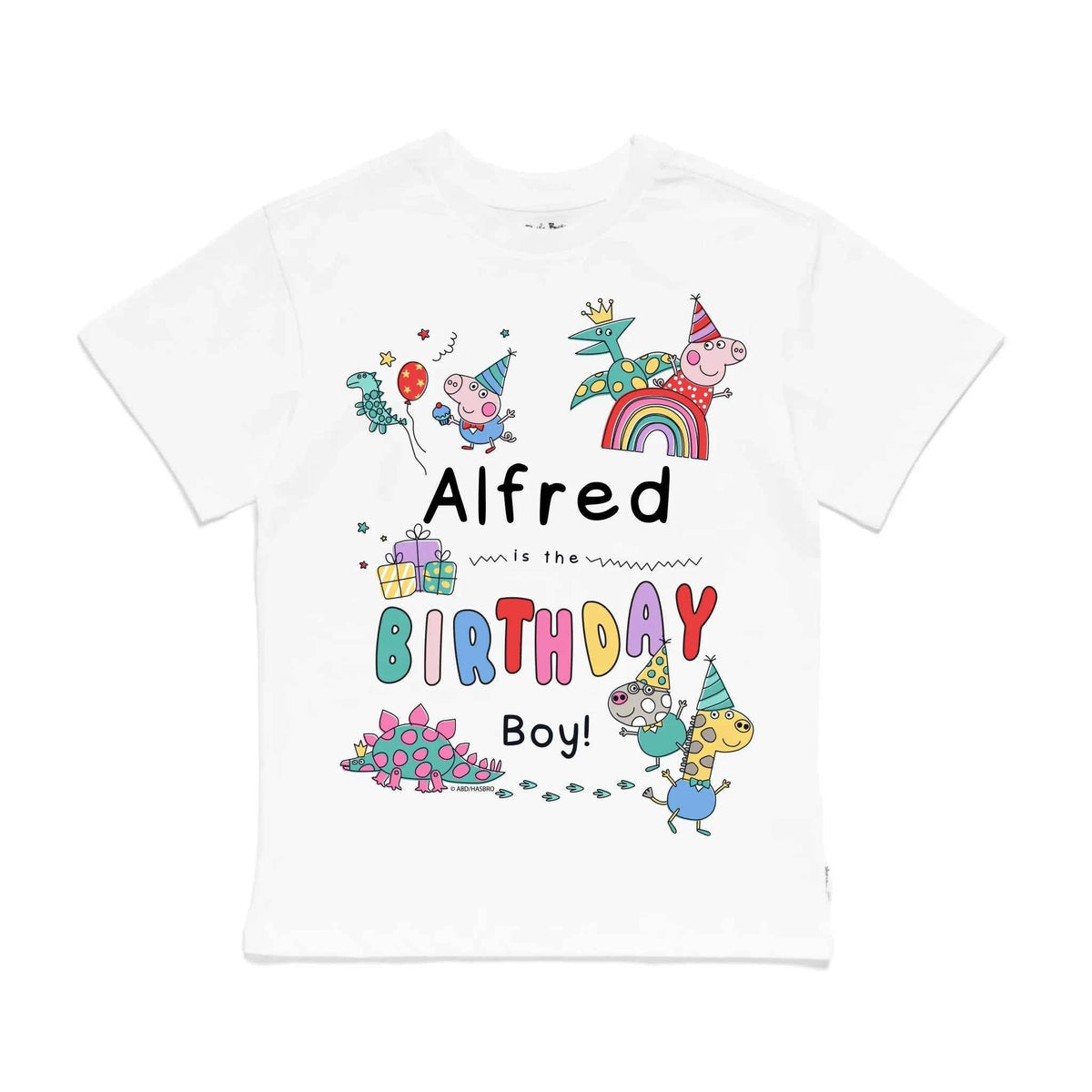 Personalised Peppa Pig Birthday Boy Kids&