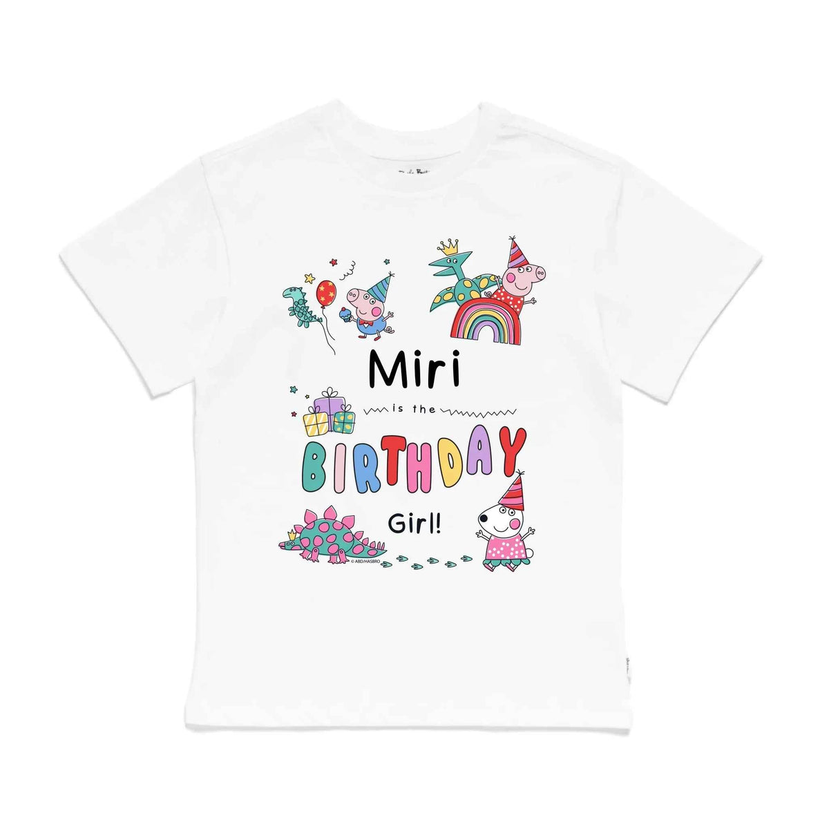 Personalised Peppa Pig Birthday Girl Kids&