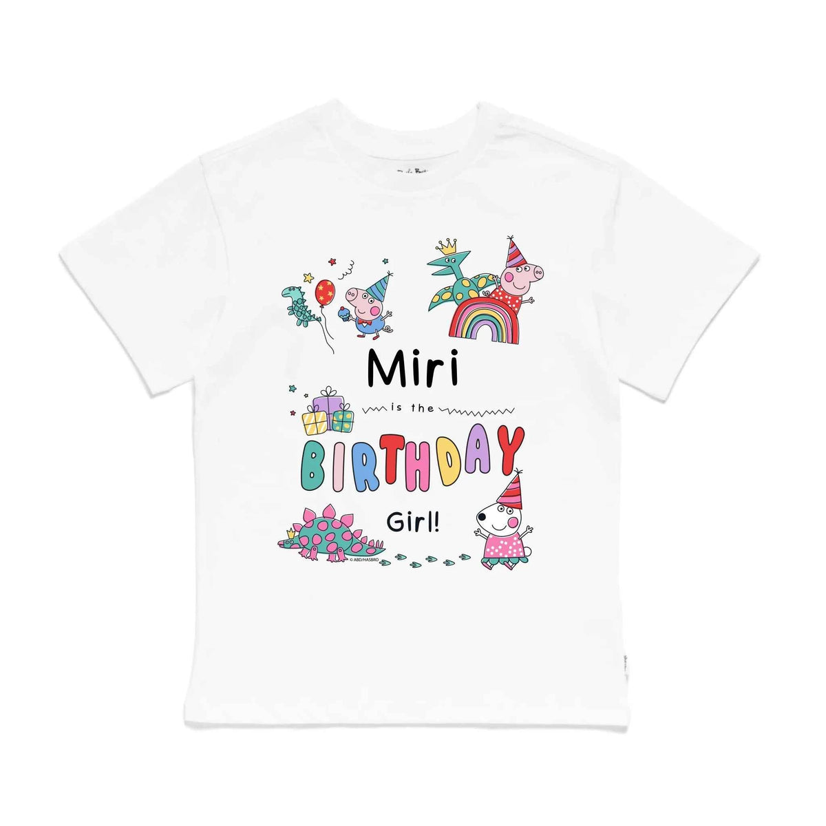 Personalised Peppa Pig Birthday Girl Kids&