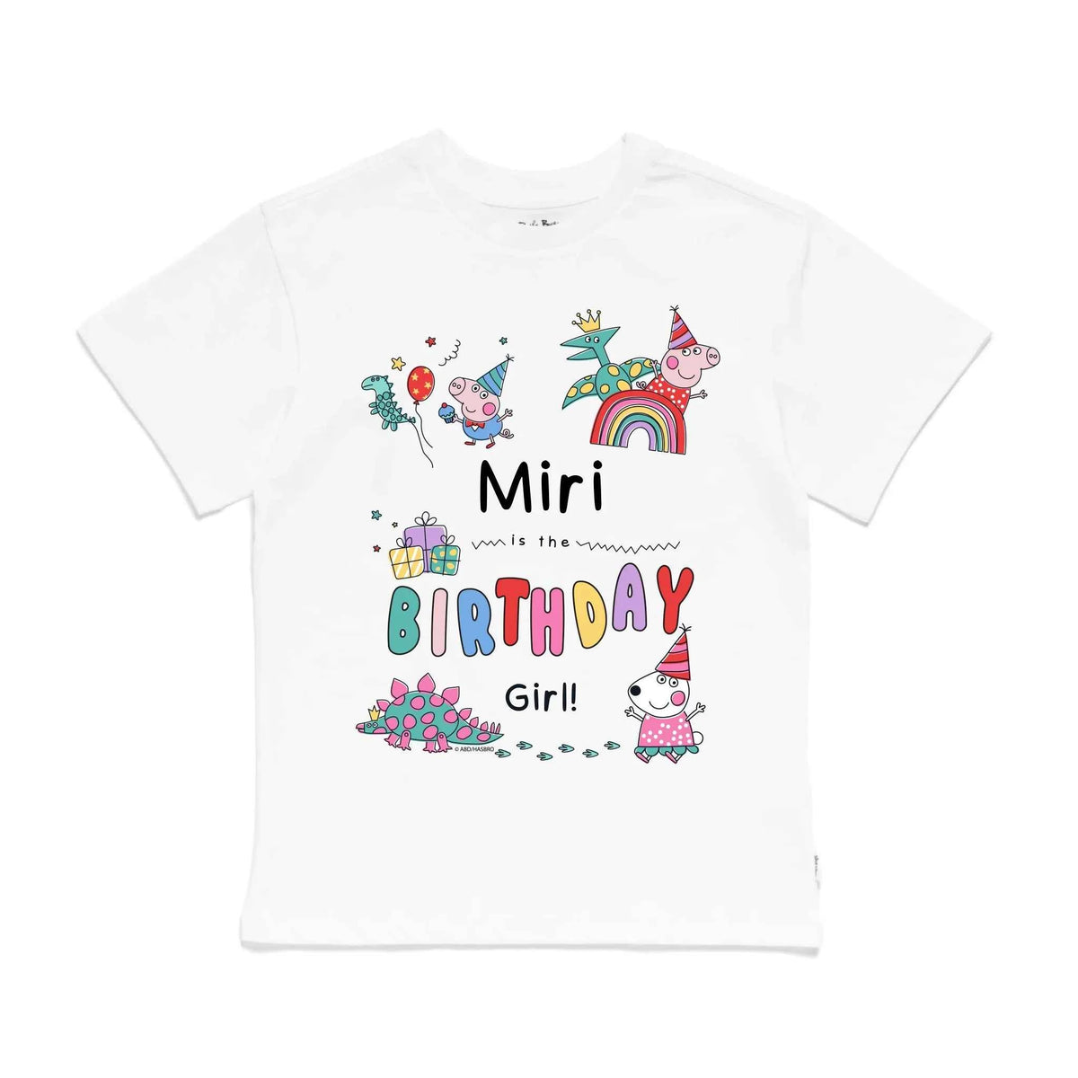 Personalised Peppa Pig Birthday Girl Kids&