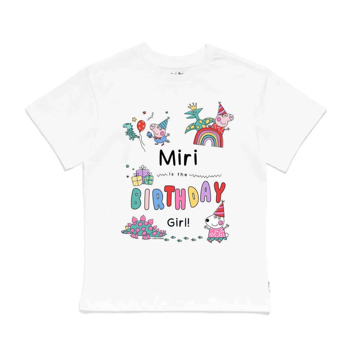 Personalised Peppa Pig Birthday Girl Kids&