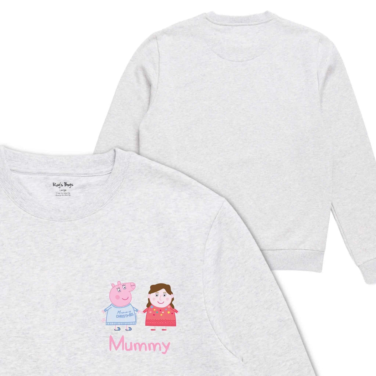 Personalised Person Christmas Peppa Pig Adult Sweatshirt