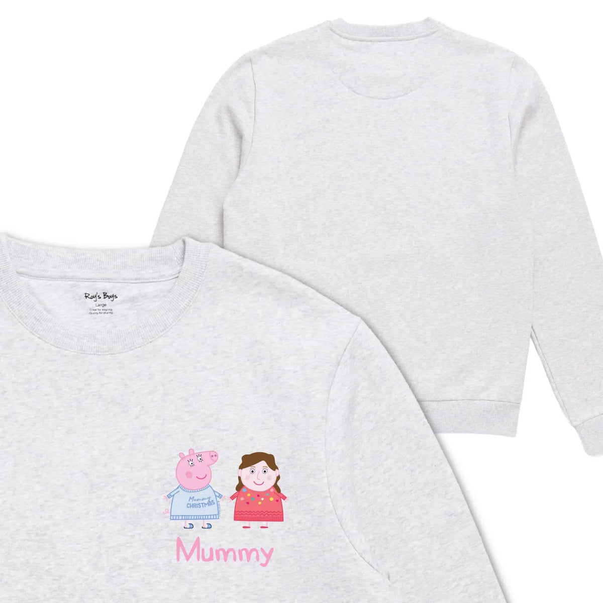 Personalised Person Christmas Peppa Pig Adult Sweatshirt