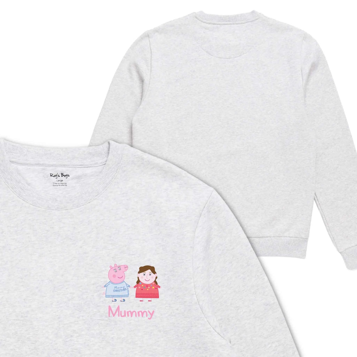 Personalised Person Christmas Peppa Pig Adult Sweatshirt