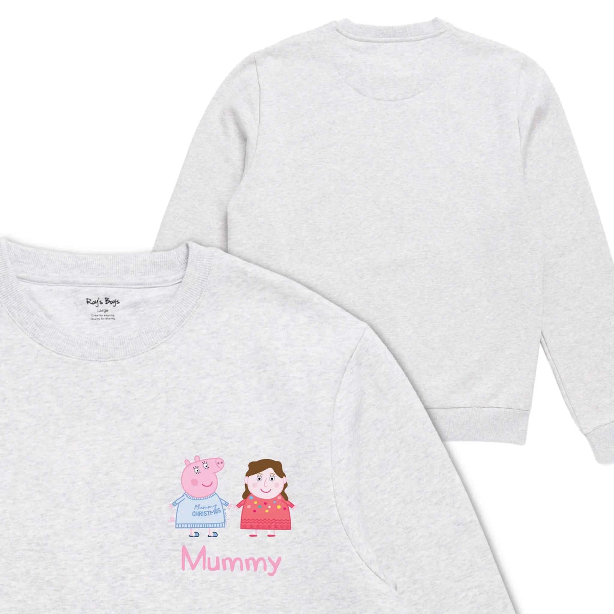 Personalised Person Christmas Peppa Pig Adult Sweatshirt