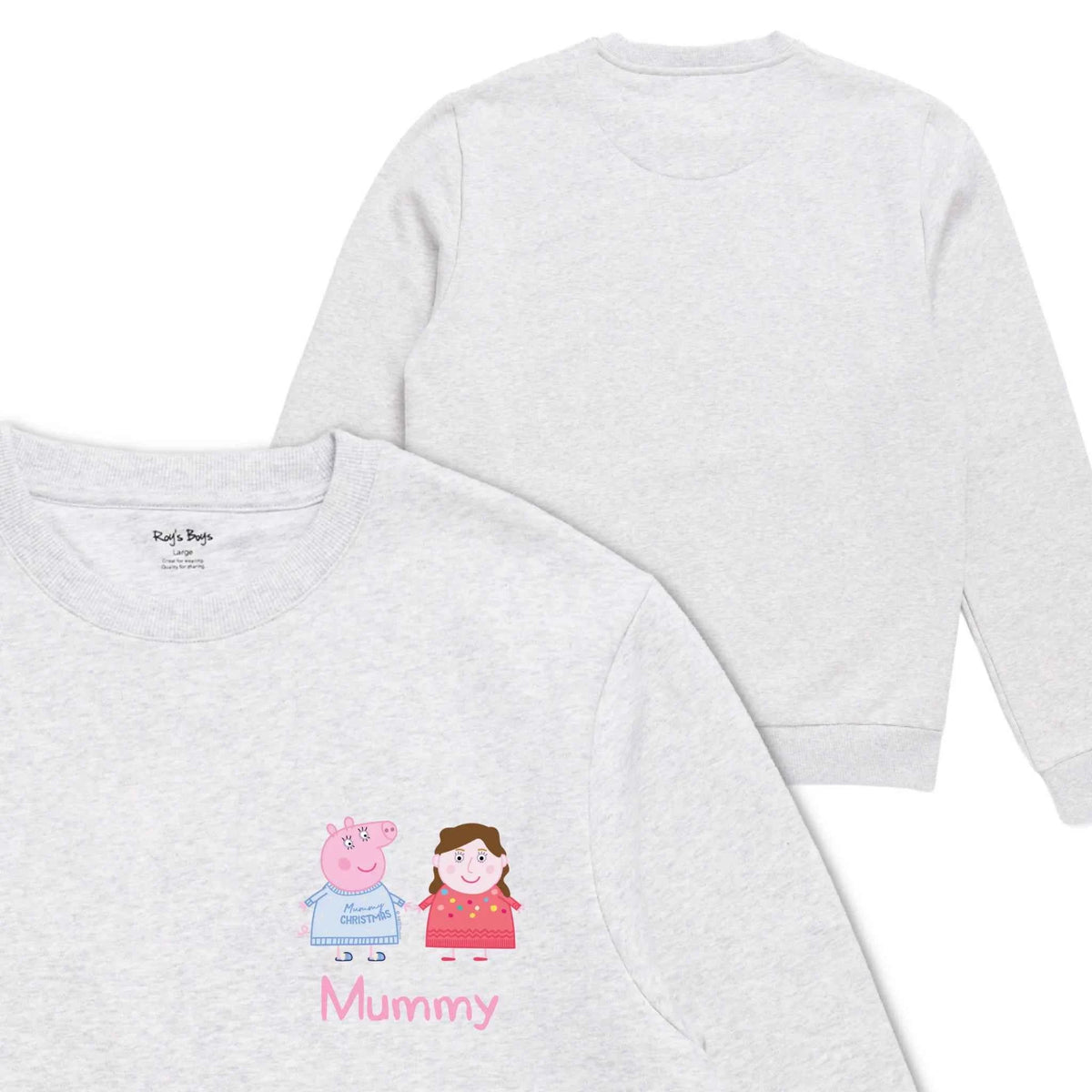 Personalised Person Christmas Peppa Pig Adult Sweatshirt