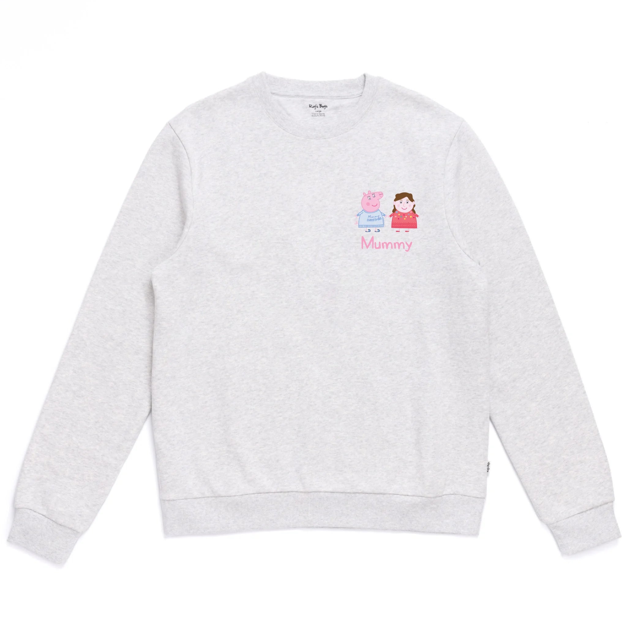 Personalised Person Christmas Peppa Pig Adult Sweatshirt