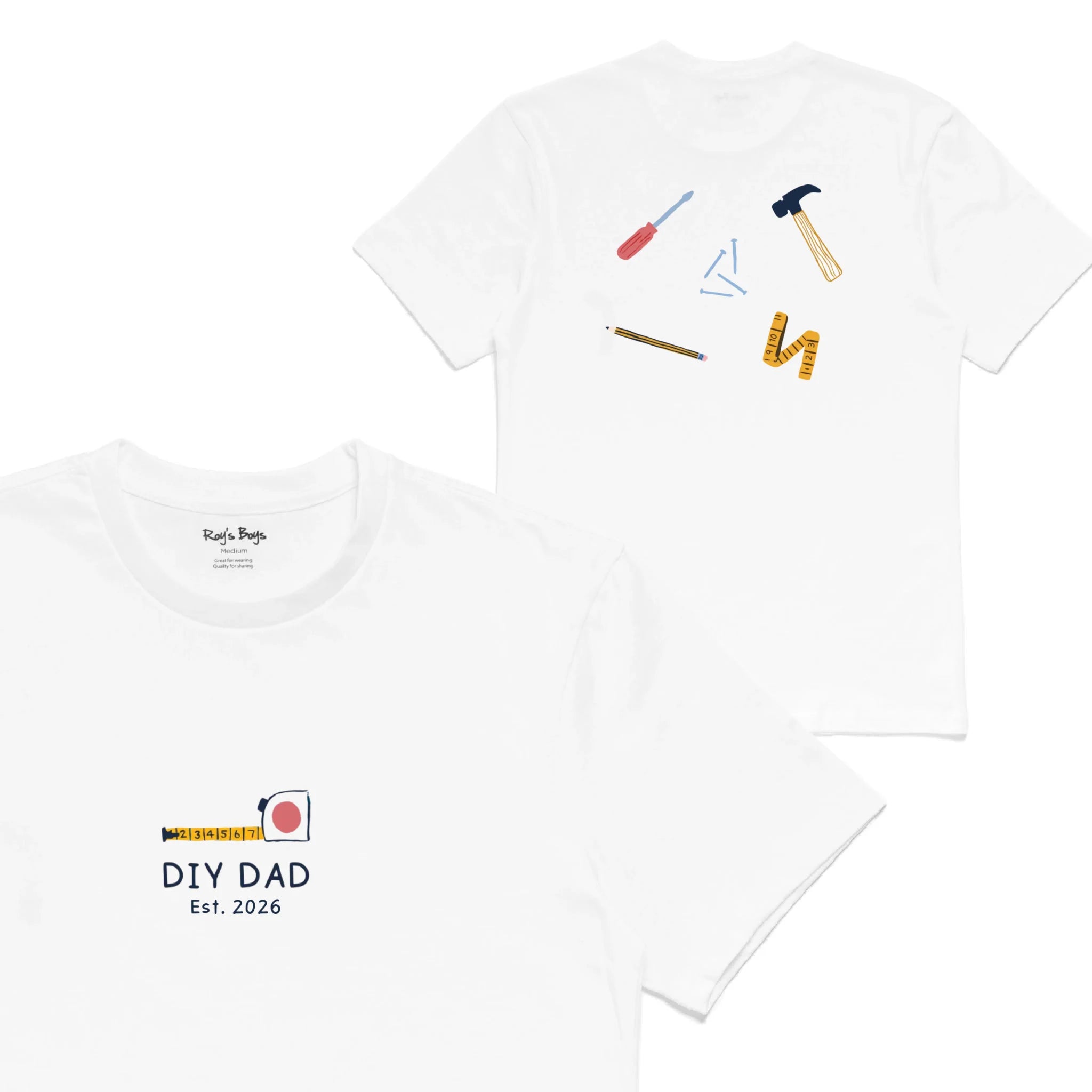 Roys Boys White T-Shirt Imagery_0001_Mens Back both-01