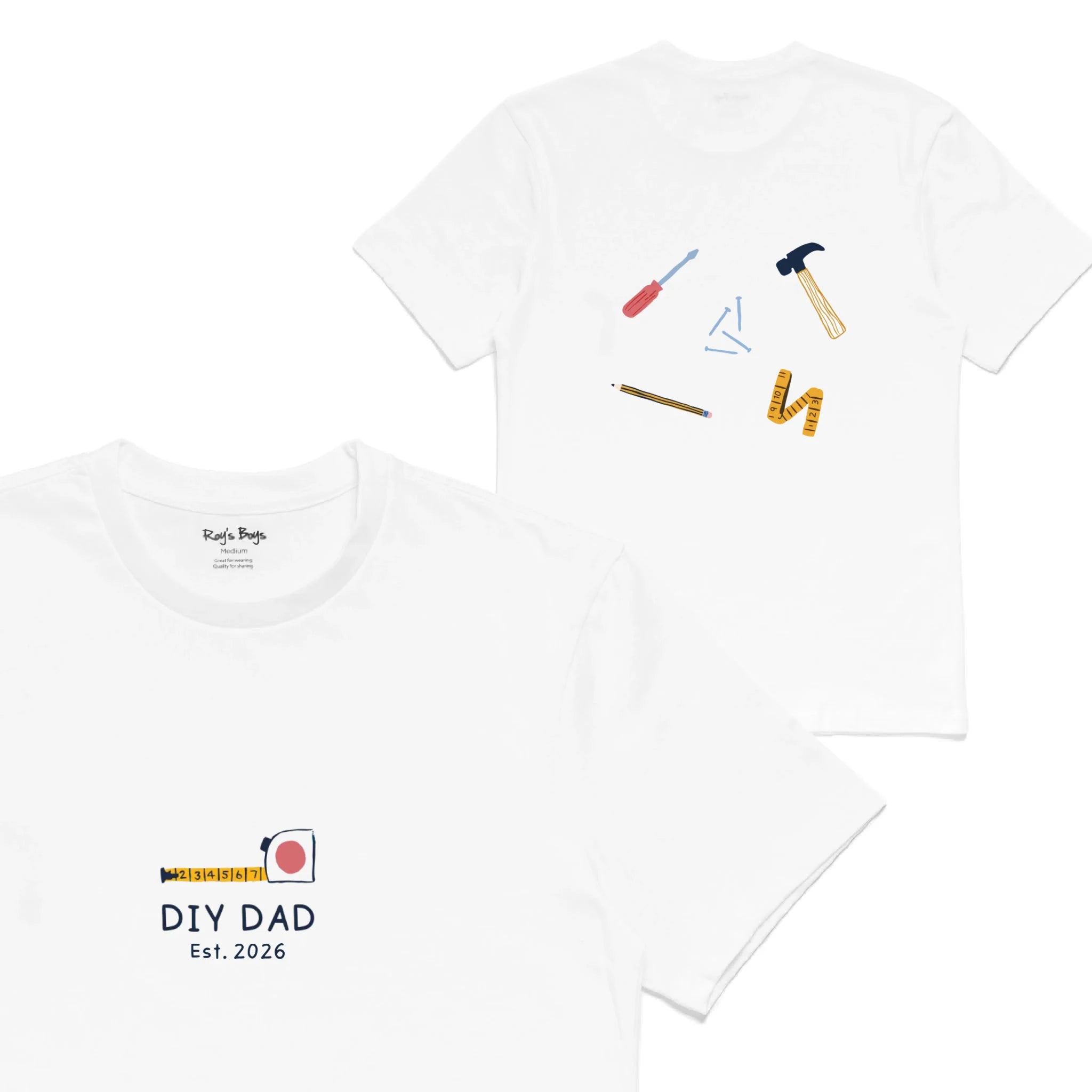 Roys Boys White T-Shirt Imagery_0001_Mens Back both-01