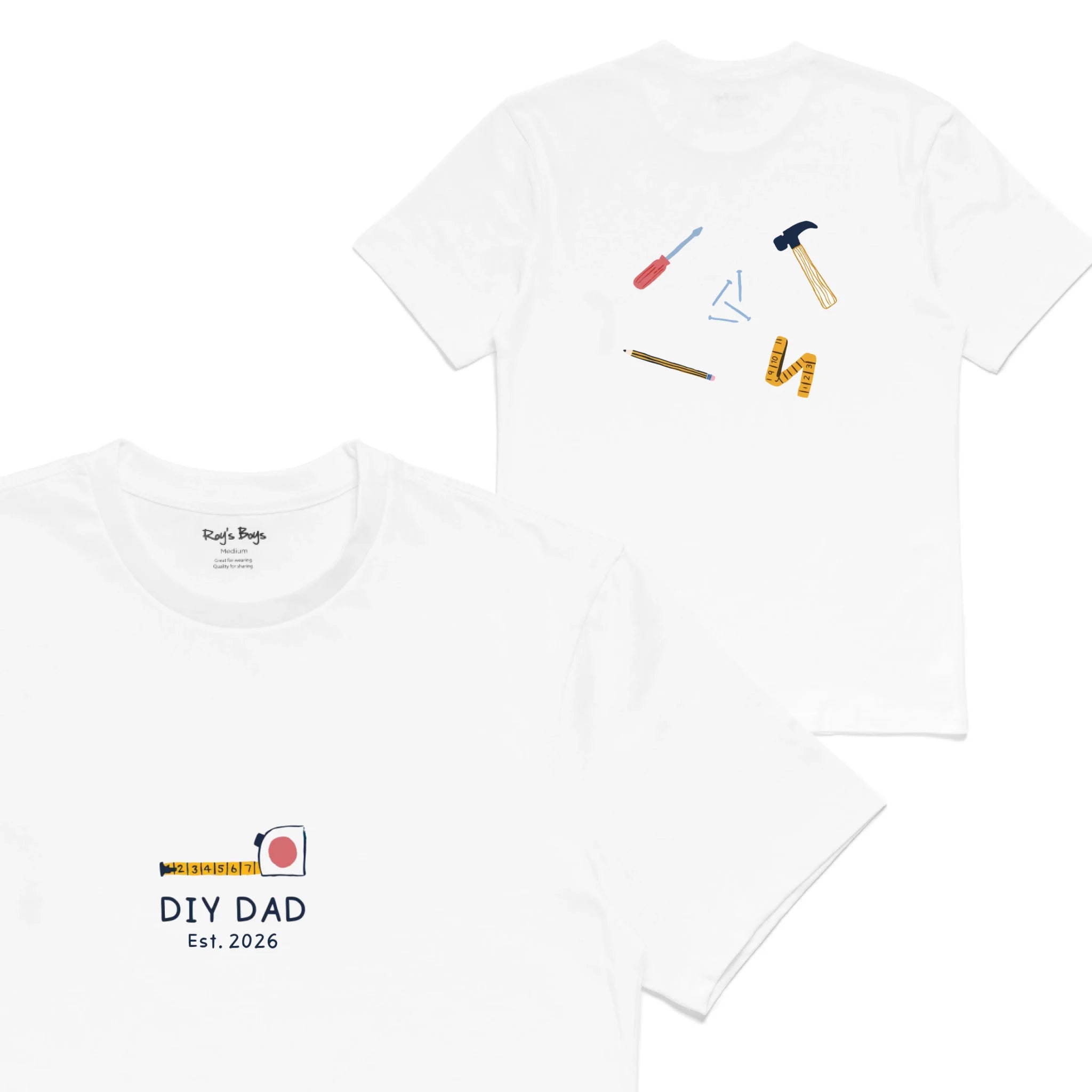 Roys Boys White T-Shirt Imagery_0001_Mens Back both-01