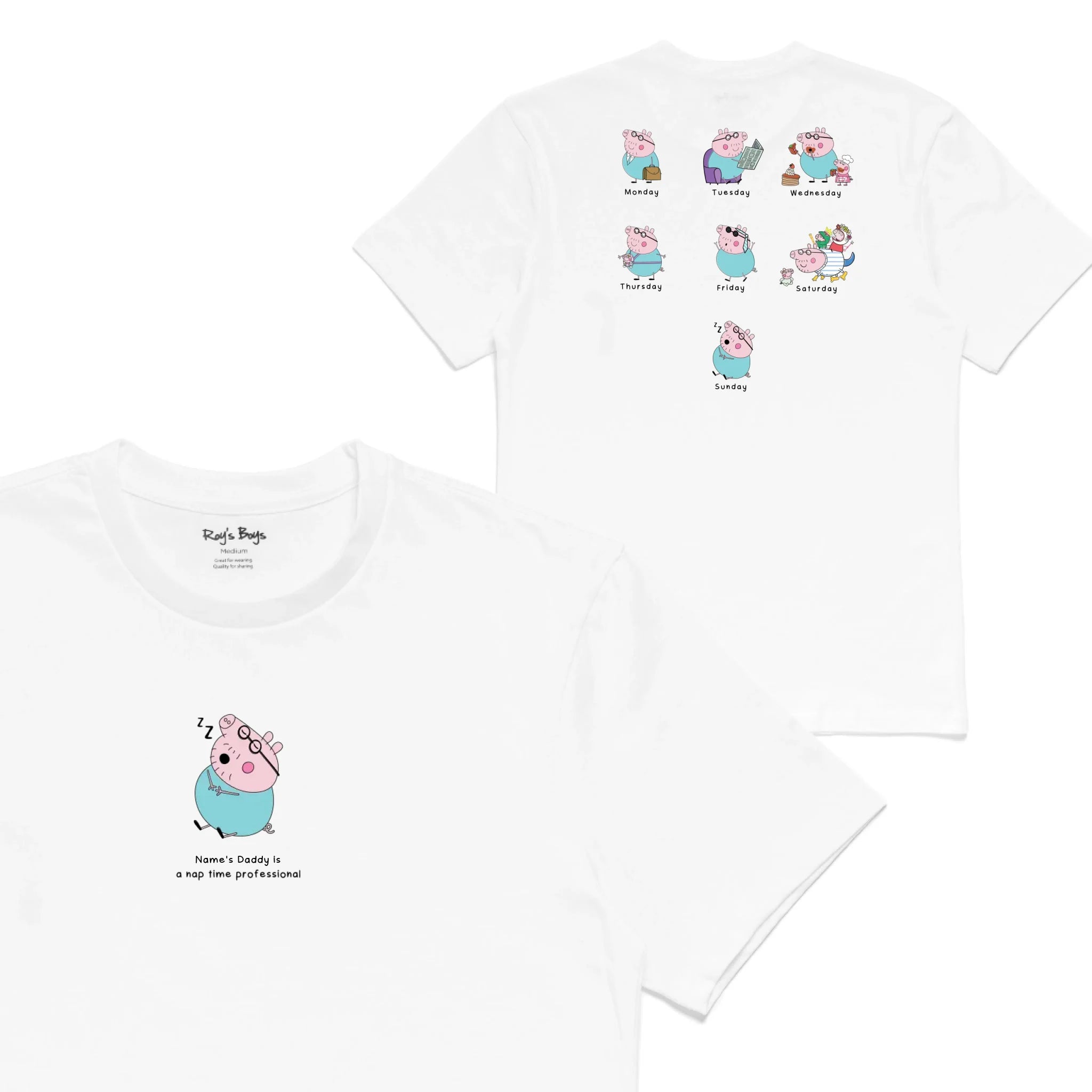 Roys Boys White T-Shirt Imagery_0001_Mens Back both-01