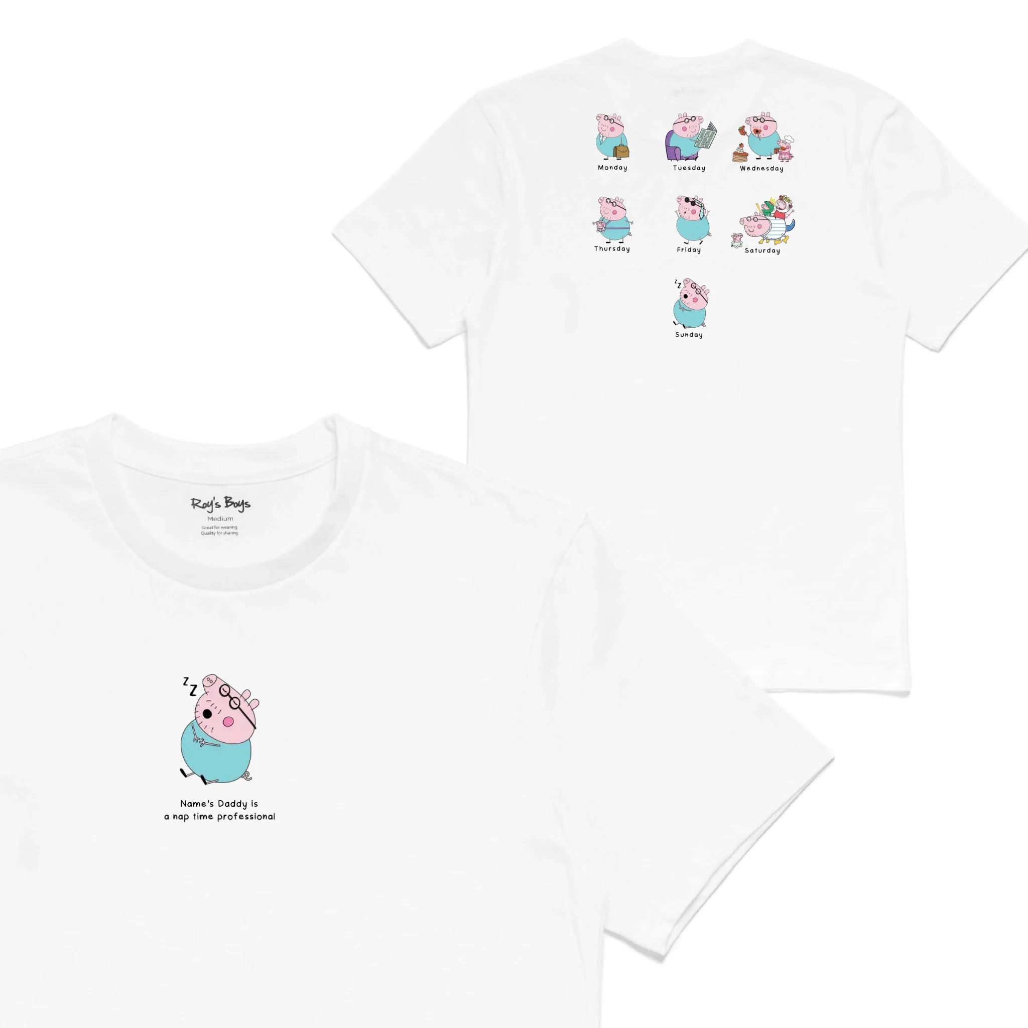 Roys Boys White T-Shirt Imagery_0001_Mens Back both-01