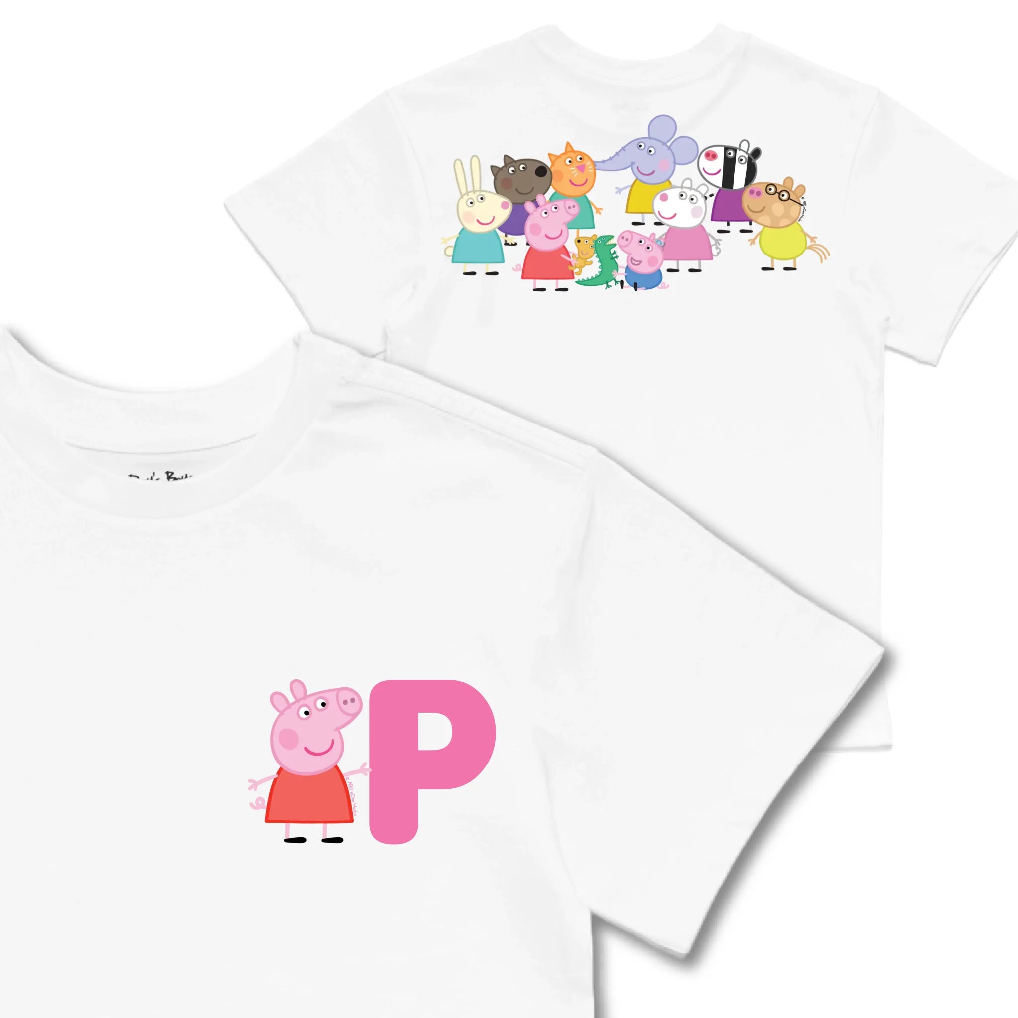 Kids TSHIRT Main Image Front and Back_White frontback back view