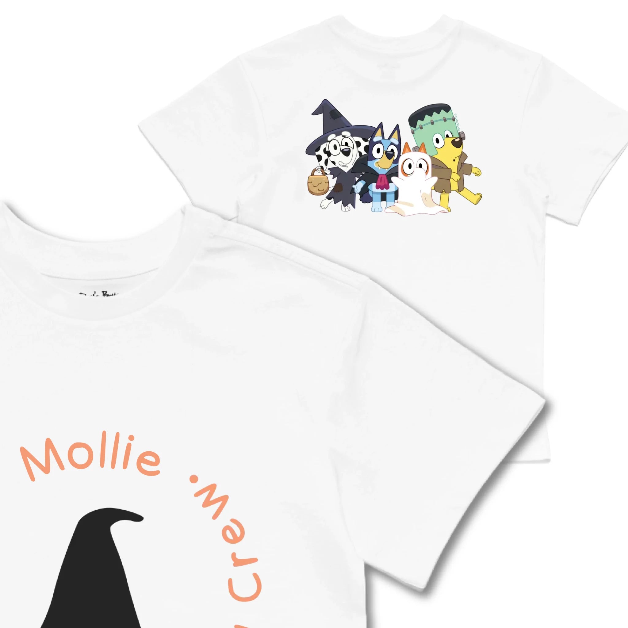 Kids TSHIRT Main Image Front and Back_White frontback back view