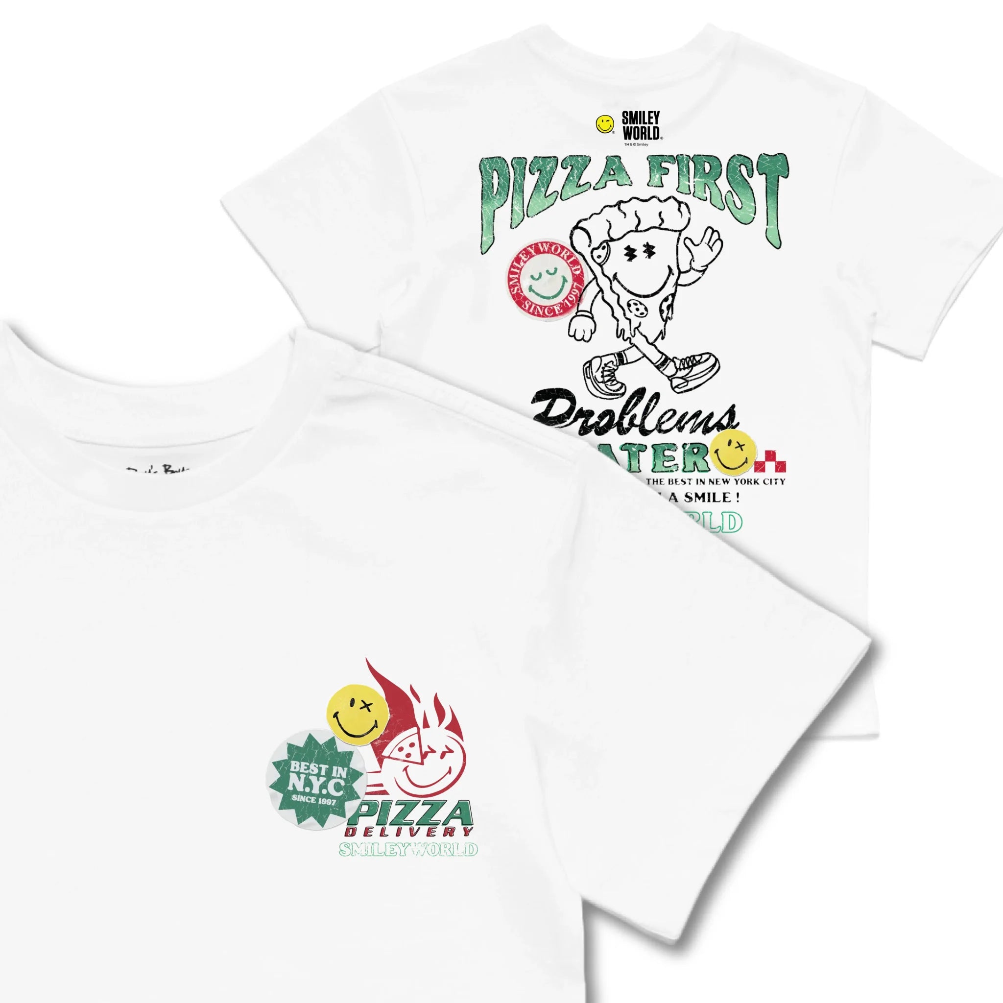Kids TSHIRT Main Image Front and Back_White frontback back view