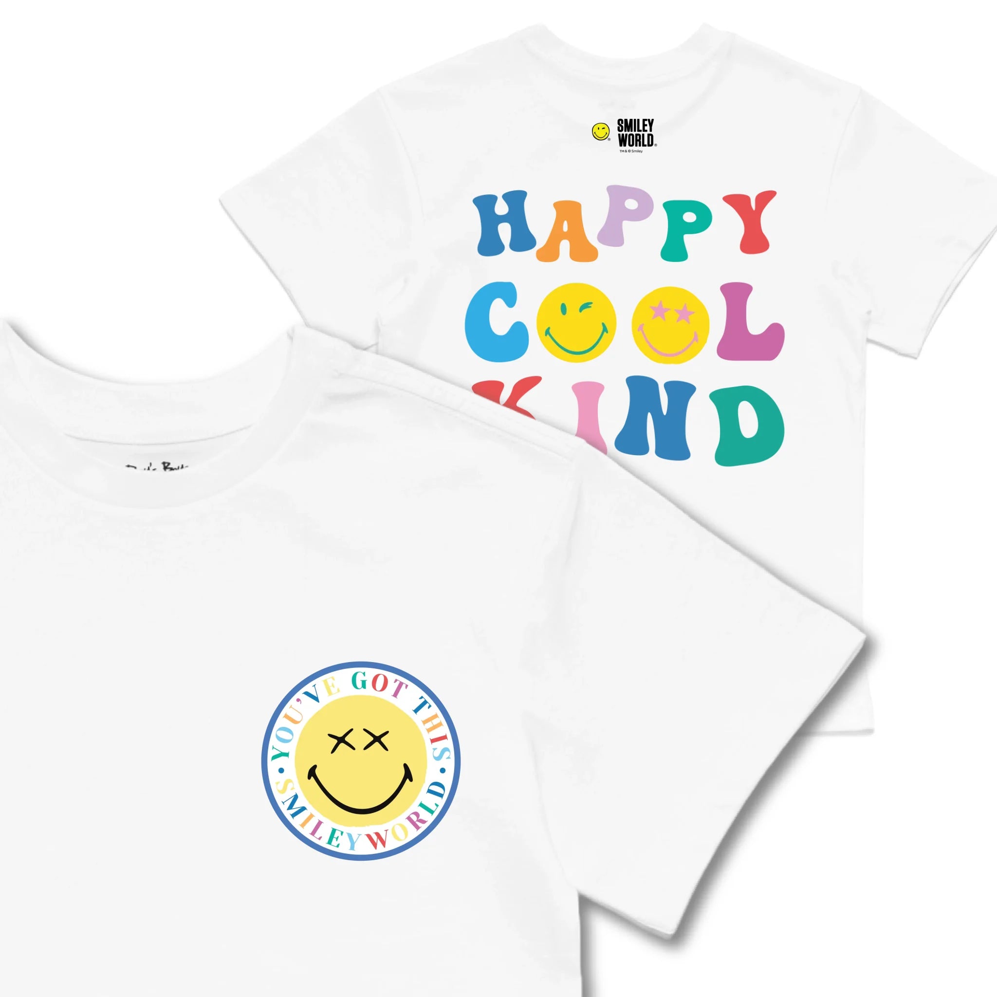 Kids TSHIRT Main Image Front and Back_White frontback back view