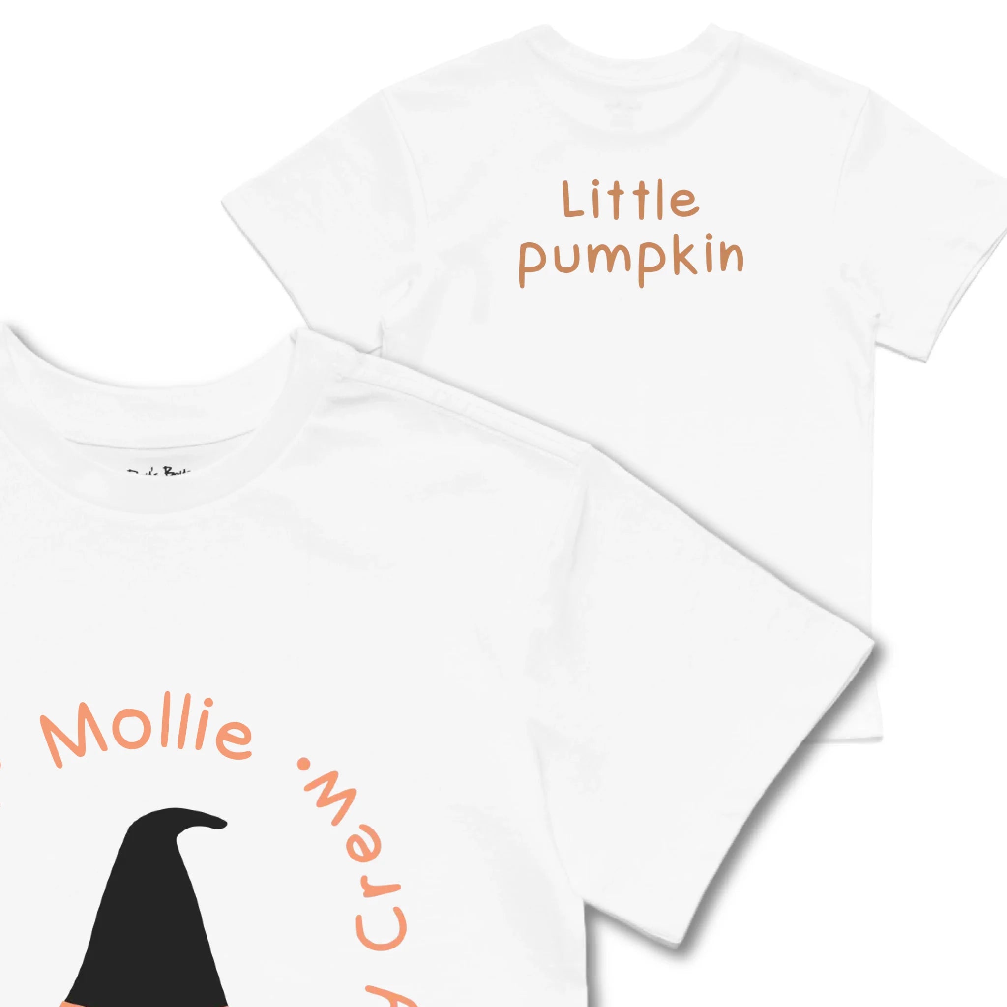 Kids TSHIRT Main Image Front and Back_White frontback back view