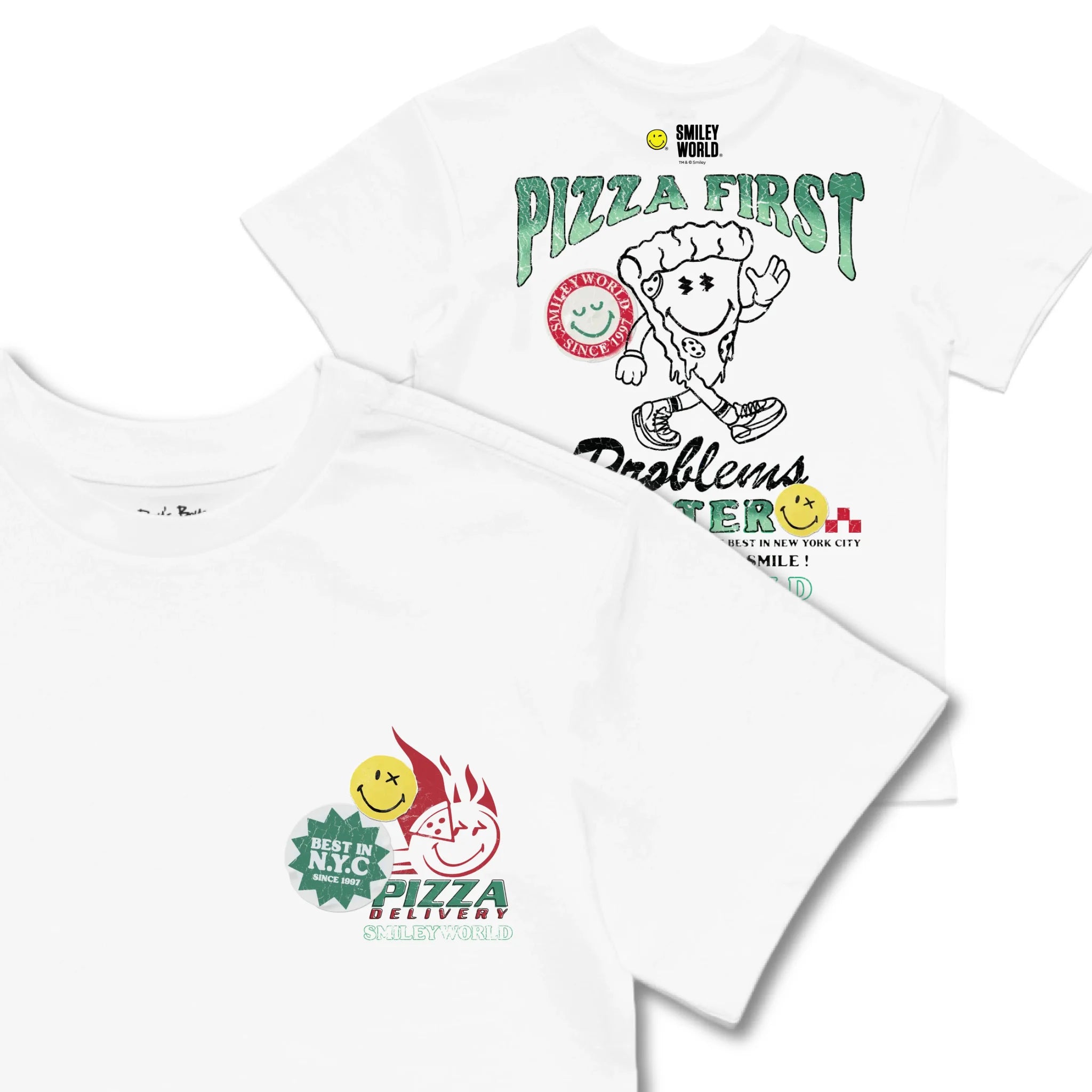 Kids TSHIRT Main Image Front and Back_White frontback back view
