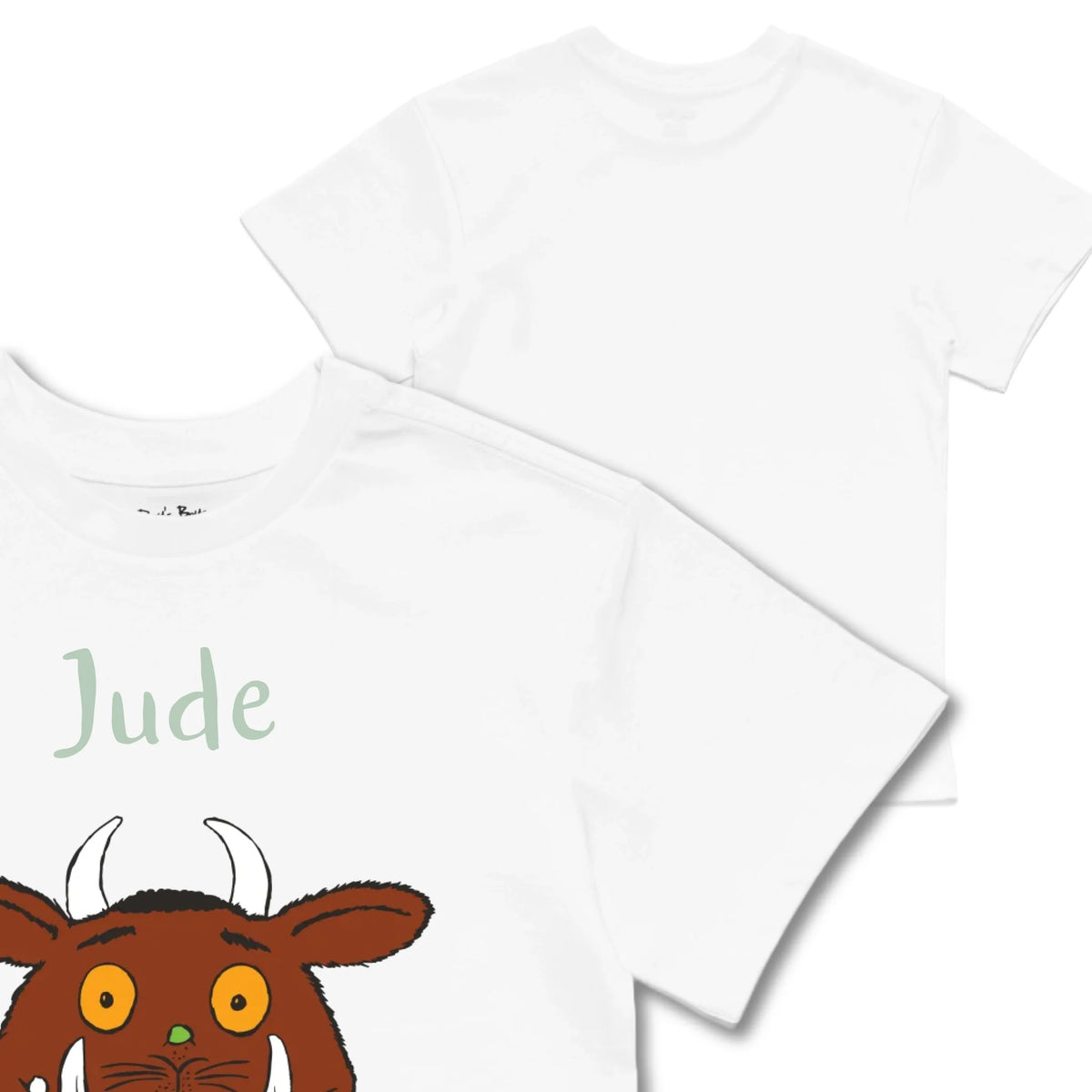 Kids TSHIRT Main Image Front and Back_White frontback back view