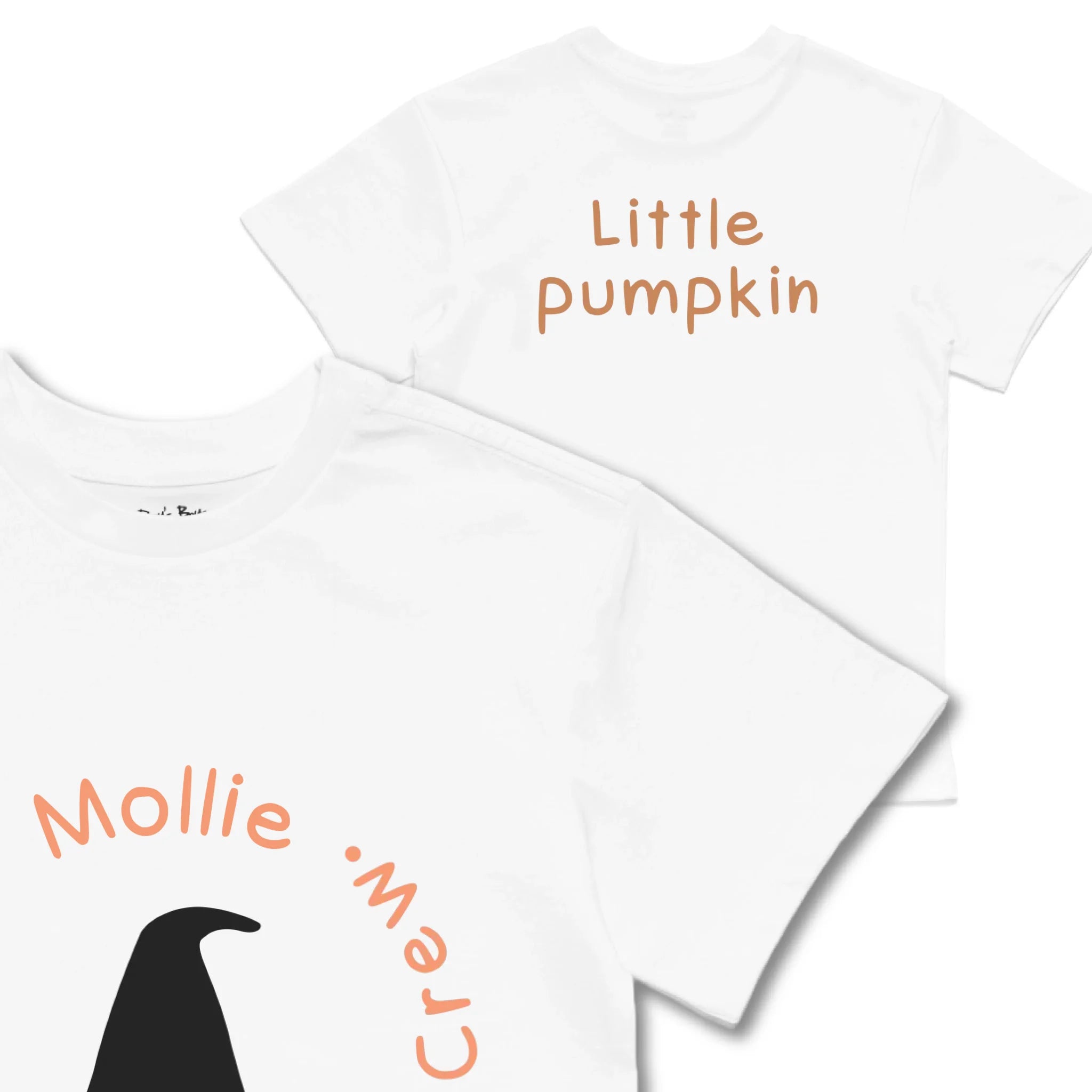 Kids TSHIRT Main Image Front and Back_White frontback back view