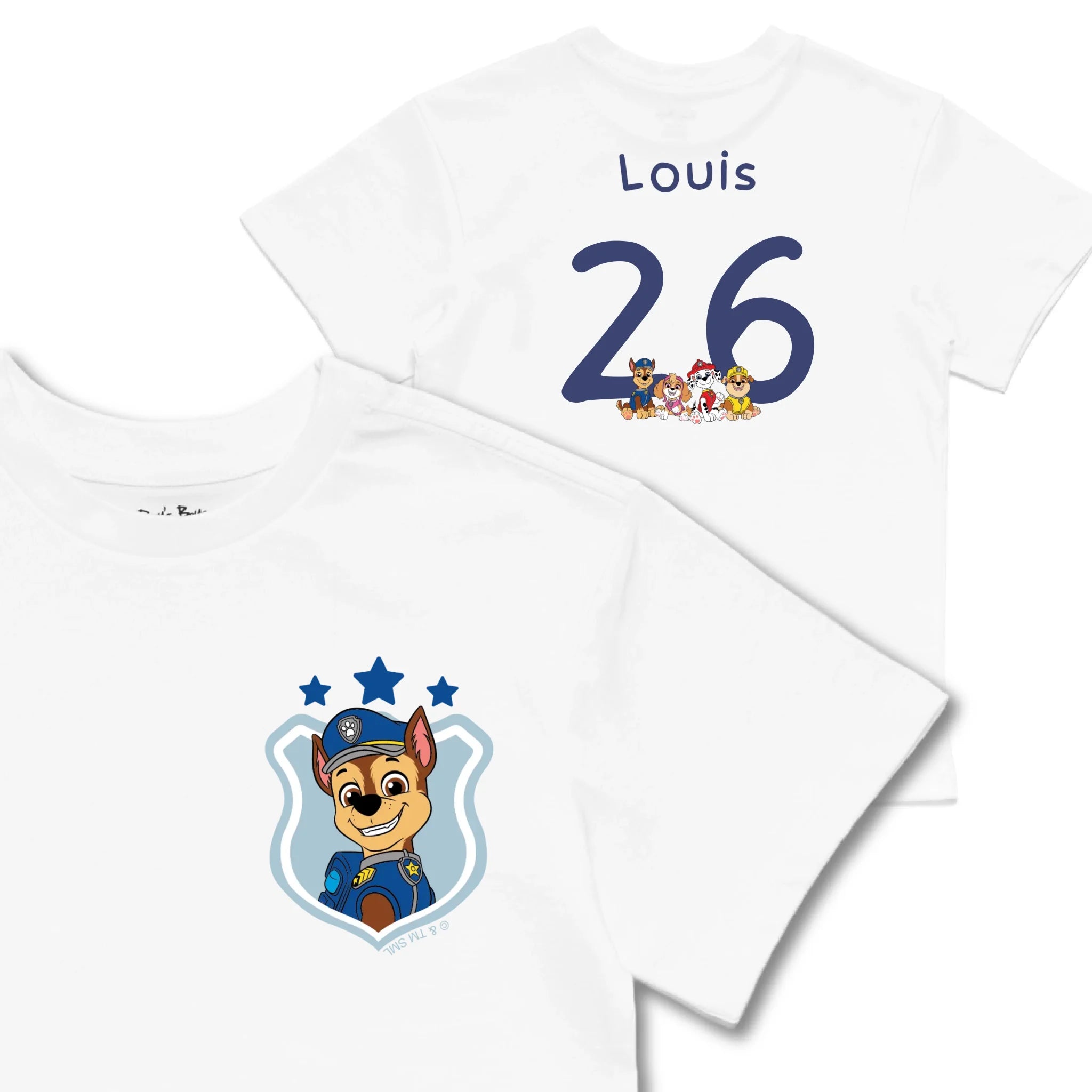 Kids TSHIRT Main Image Front and Back_white frontback front crop