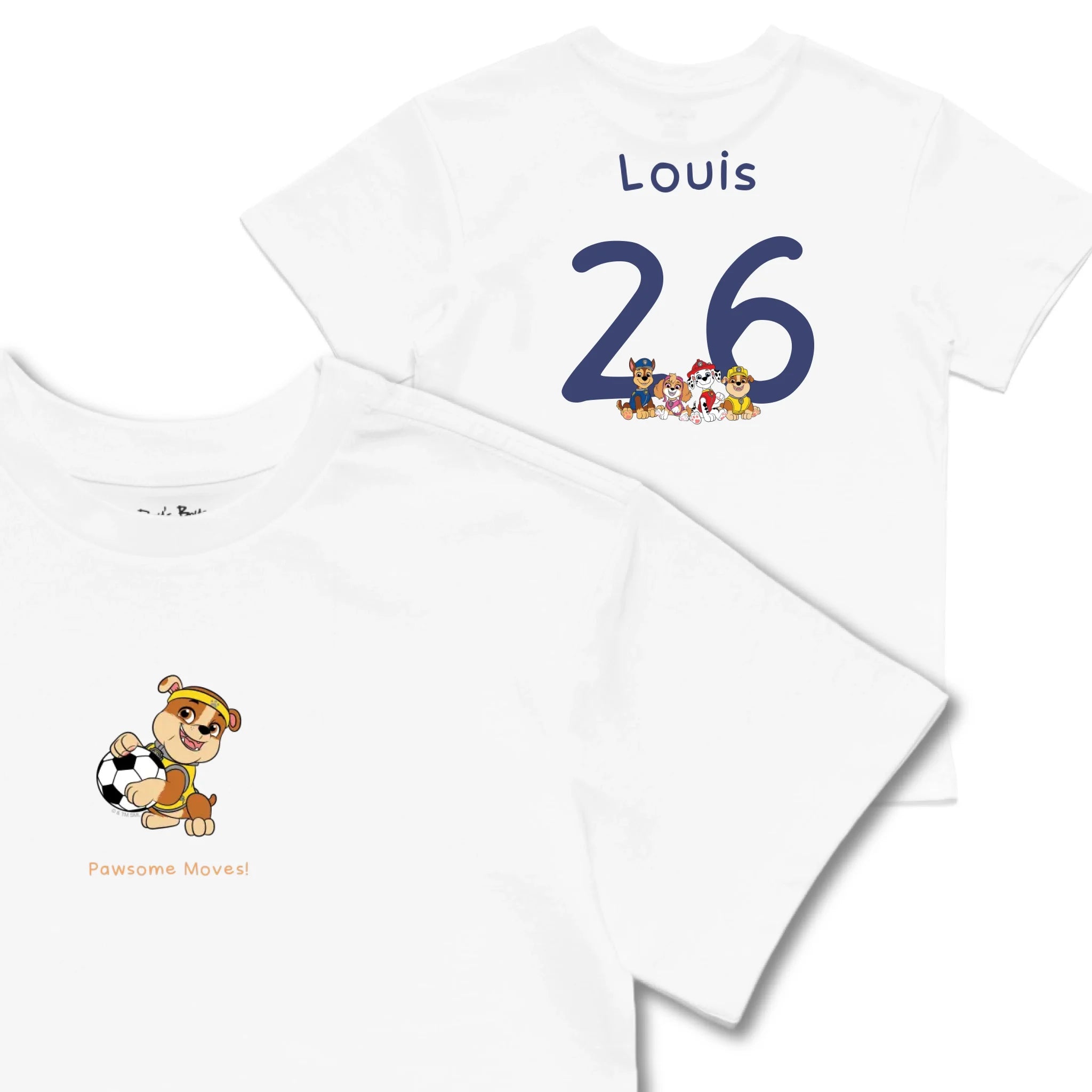 Kids TSHIRT Main Image Front and Back_white frontback front crop